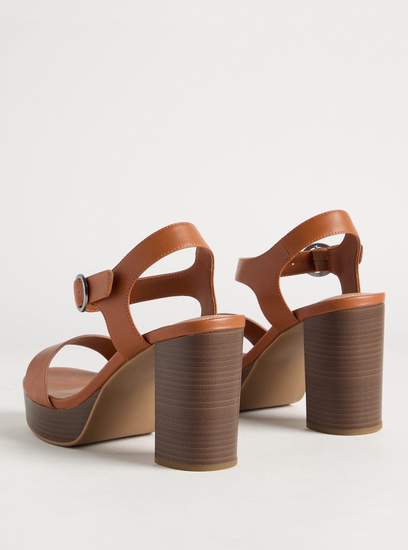 Dual Strap Wood Block Heel (WW)