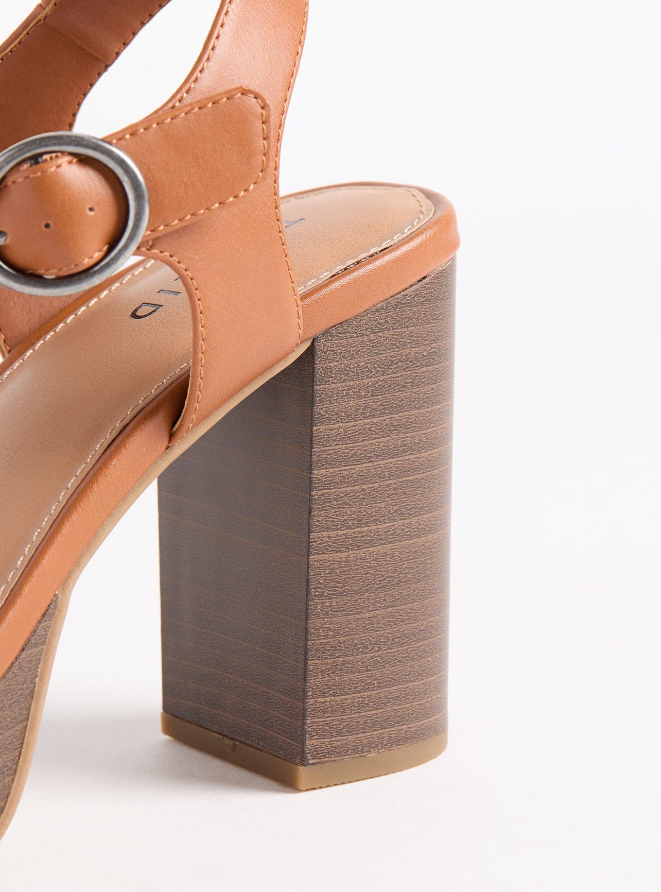 Dual Strap Wood Block Heel (WW)