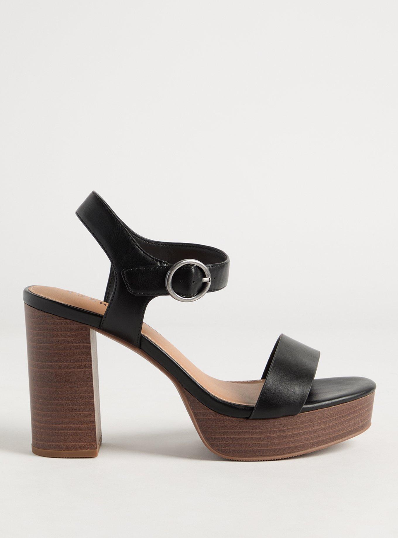 Dual Strap Wood Block Heel (WW)