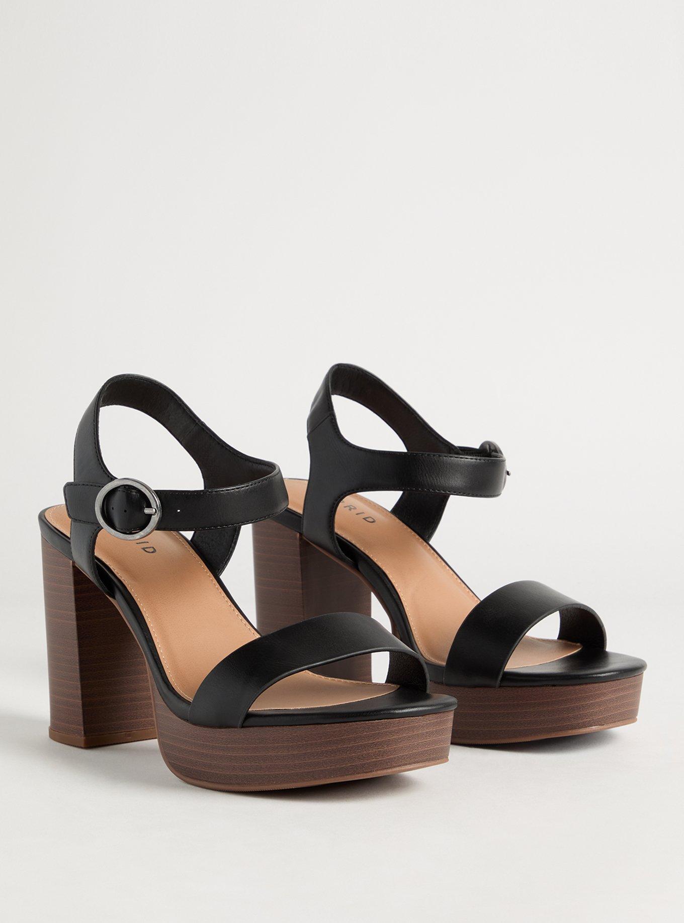 Dual Strap Wood Block Heel (WW)