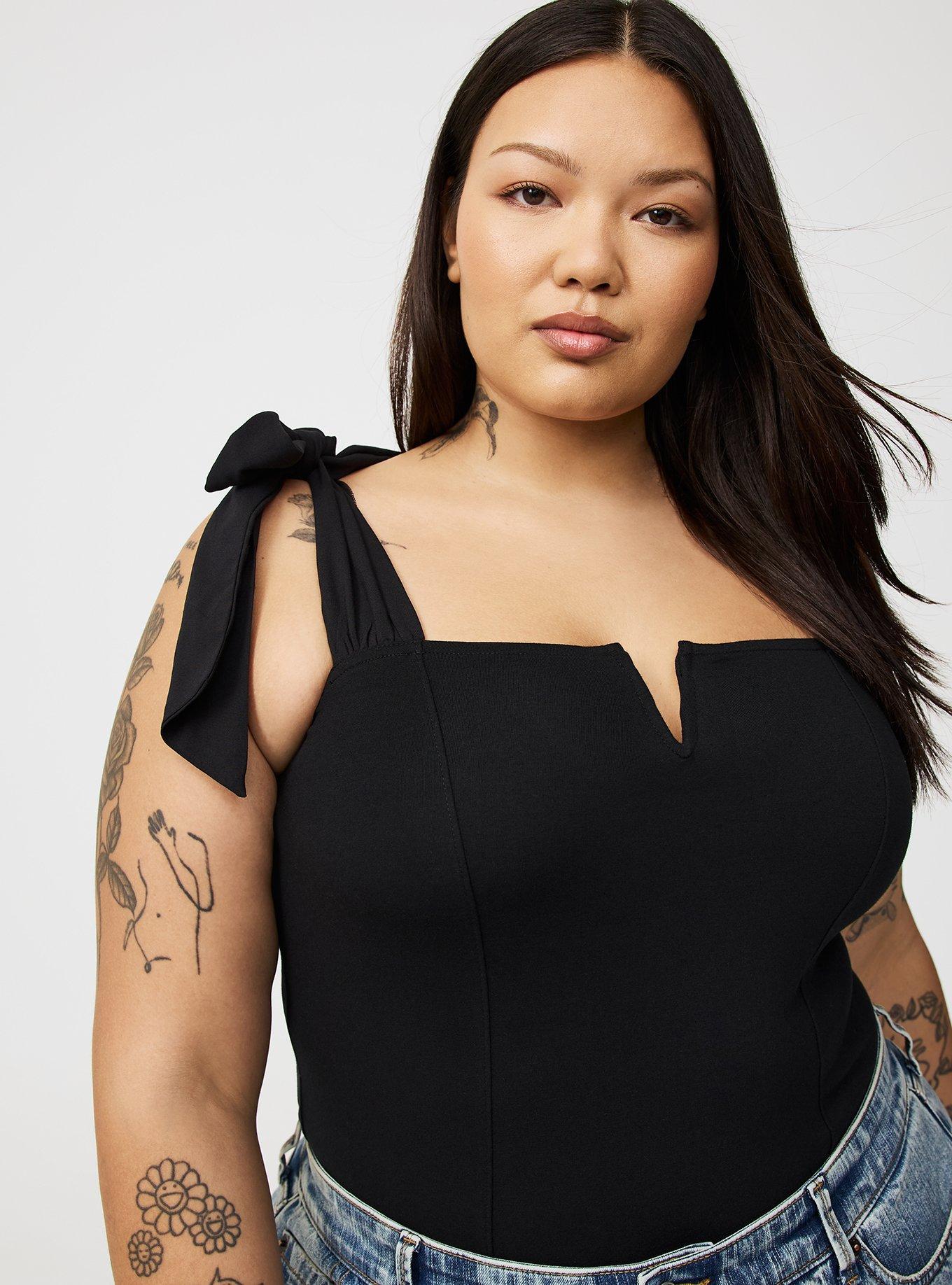 Foxy Tie Strap Corset Tank