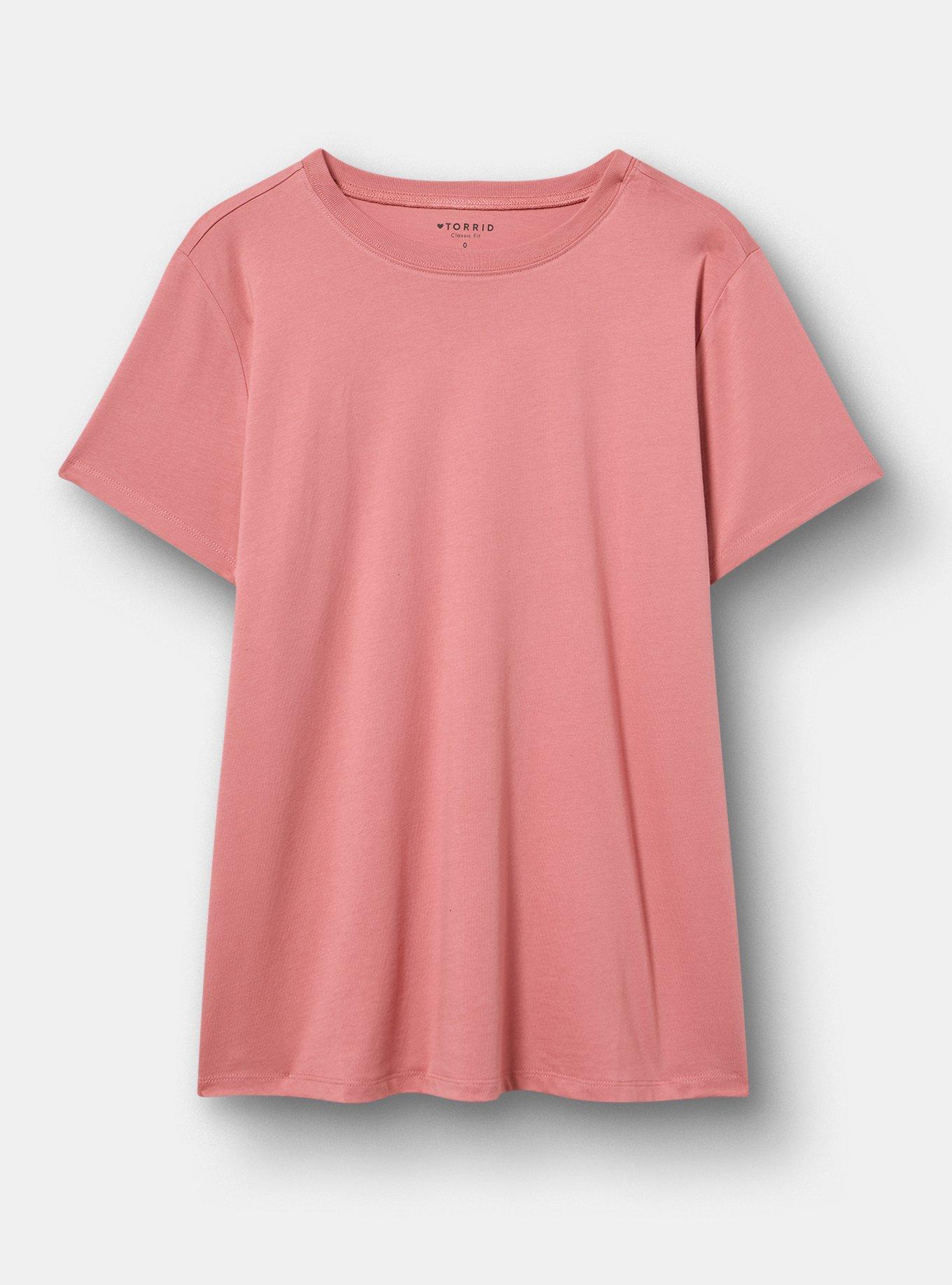 Cotton Crew Boxy Tee, DUSTY ROSE, hi-res