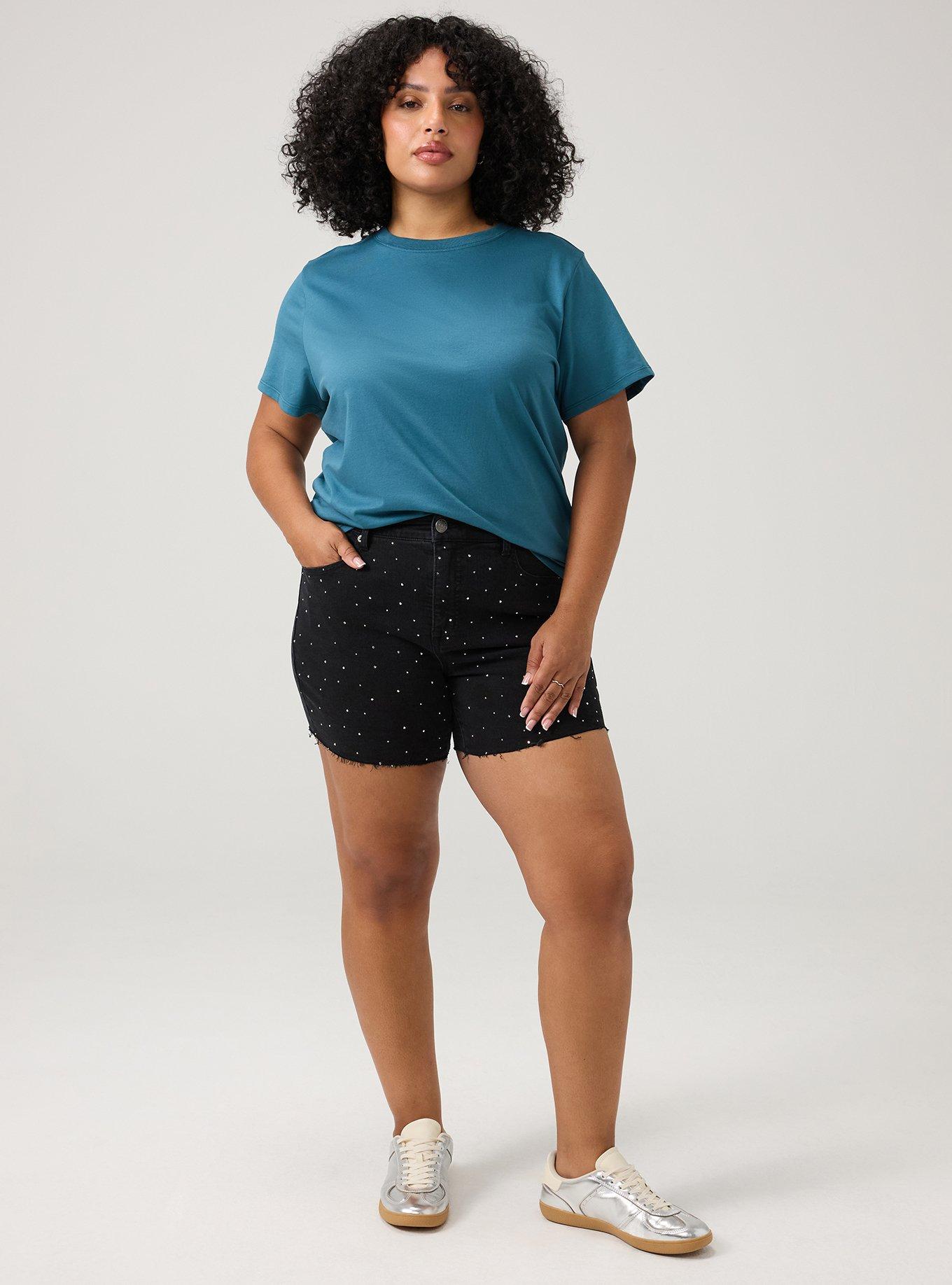 Cotton Crew Boxy Tee, MALLARD BLUE, alternate