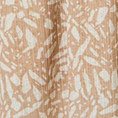 Crinkle Gauze Button-Front Maxi Dress, GRAPHIC TERRAZZO GINGERROOT, swatch