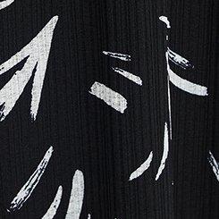 Crinkle Gauze Button-Front Maxi Dress, BRUSH STROKES BLACK, swatch