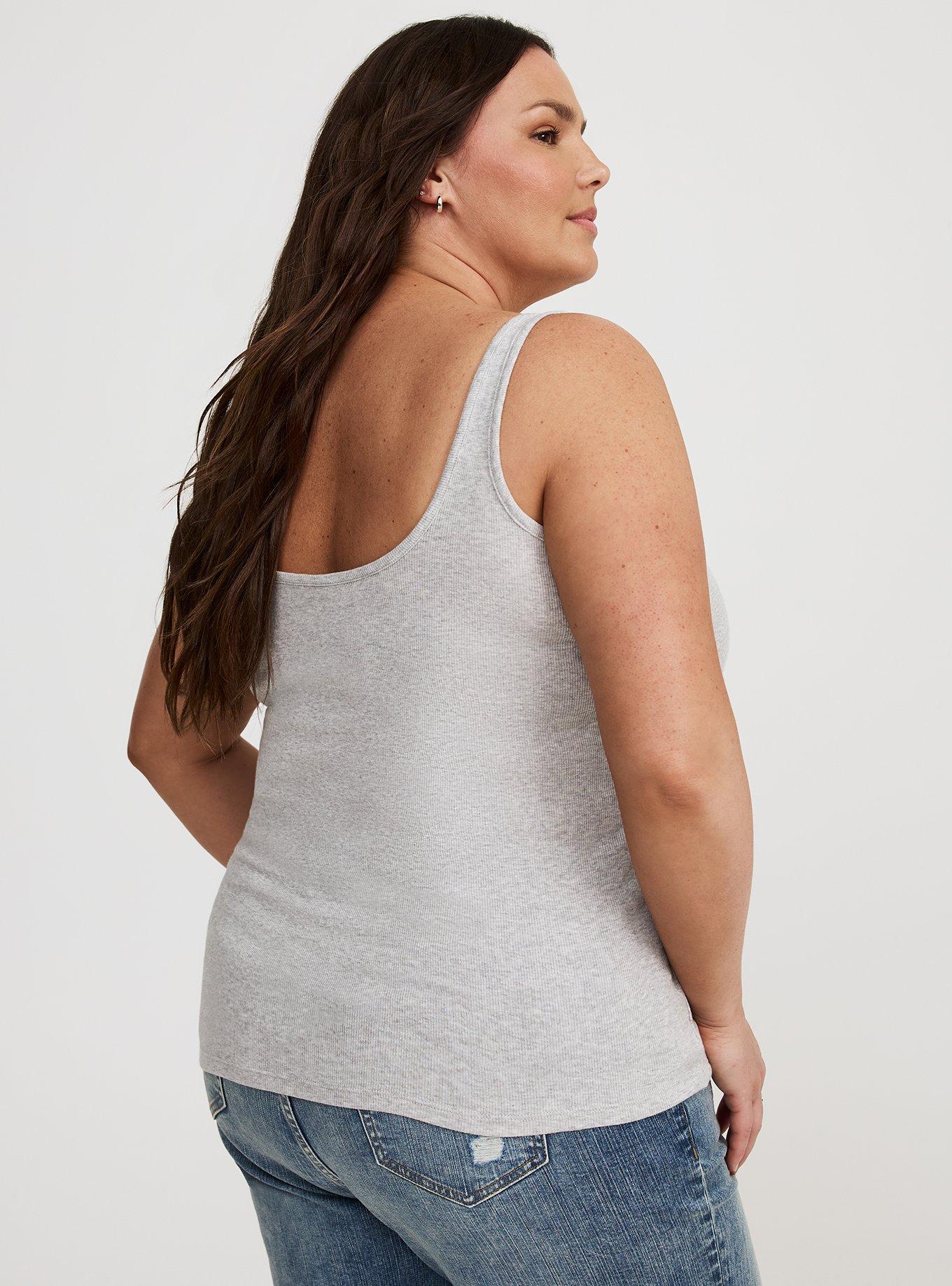 Double Rib Square Neck Tank