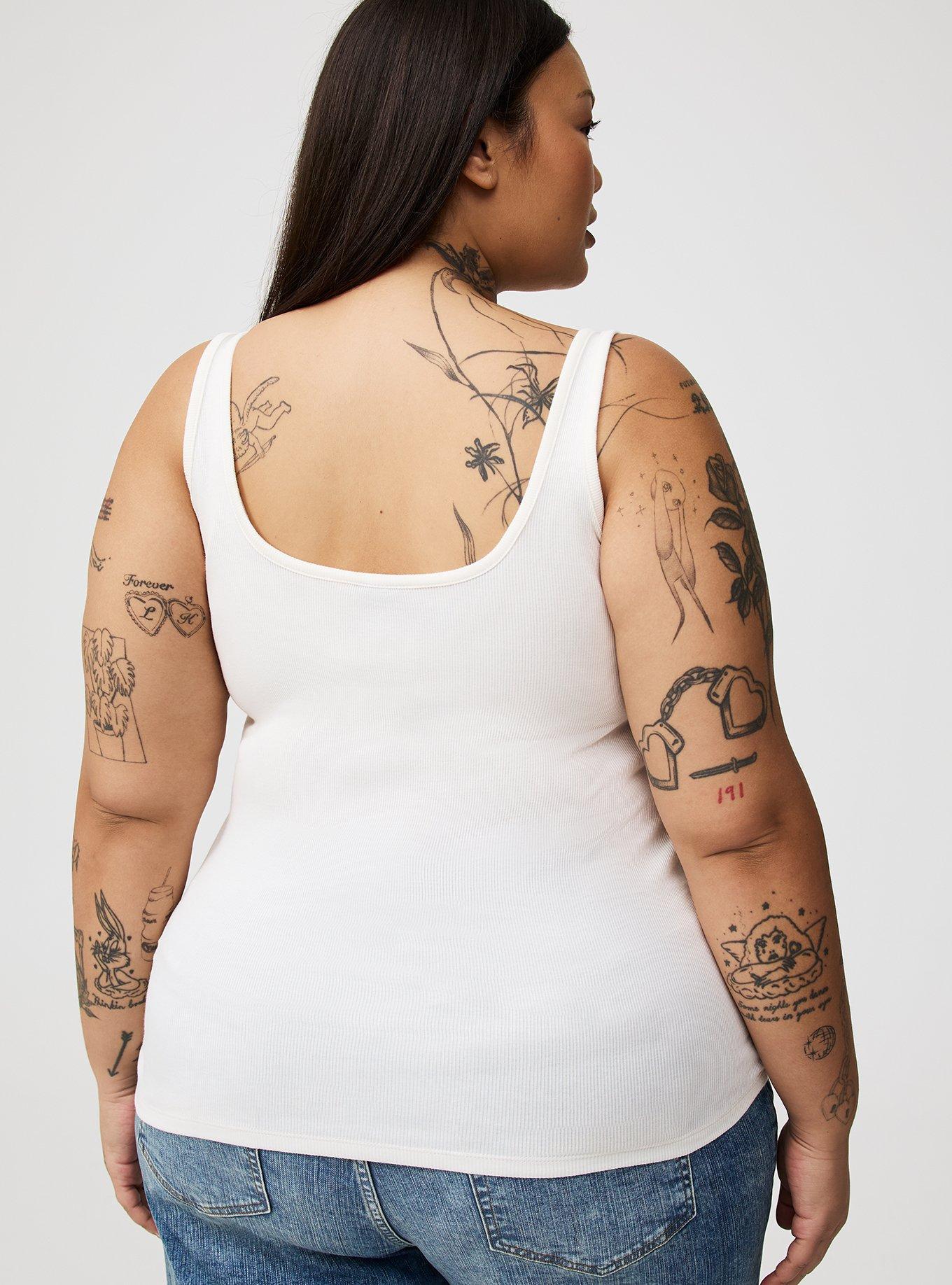 Double Rib Square Neck Tank