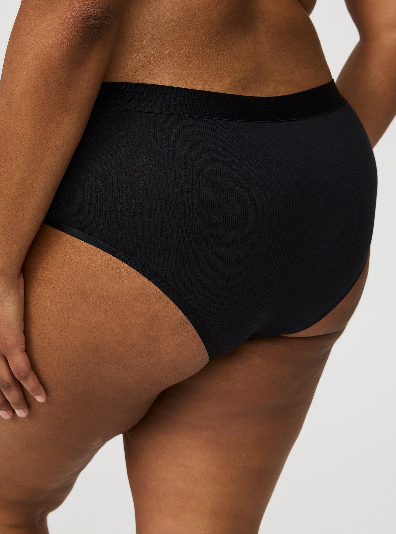 Cotton Rib Mid-Rise Cheeky Panty