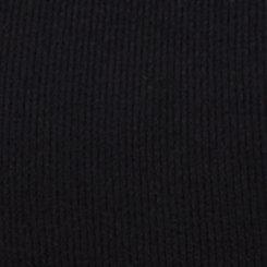 Plus Size Cotton Rib Mid-Rise Thong Panty, RICH BLACK, swatch