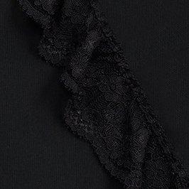 Plus Size Mesh Crop Tank, DEEP BLACK, swatch
