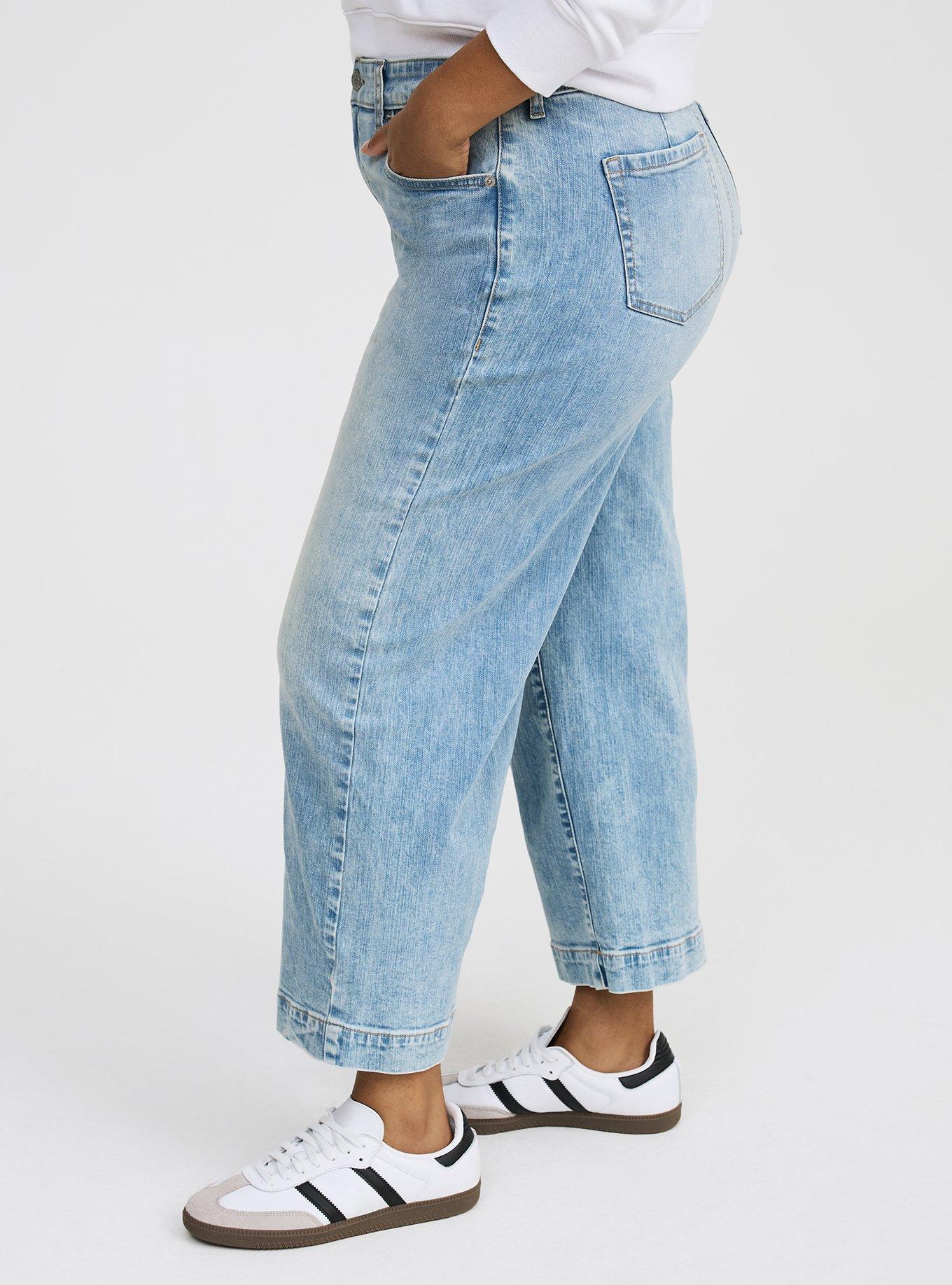 High-Rise Wide-Leg Ankle Crop Jean
