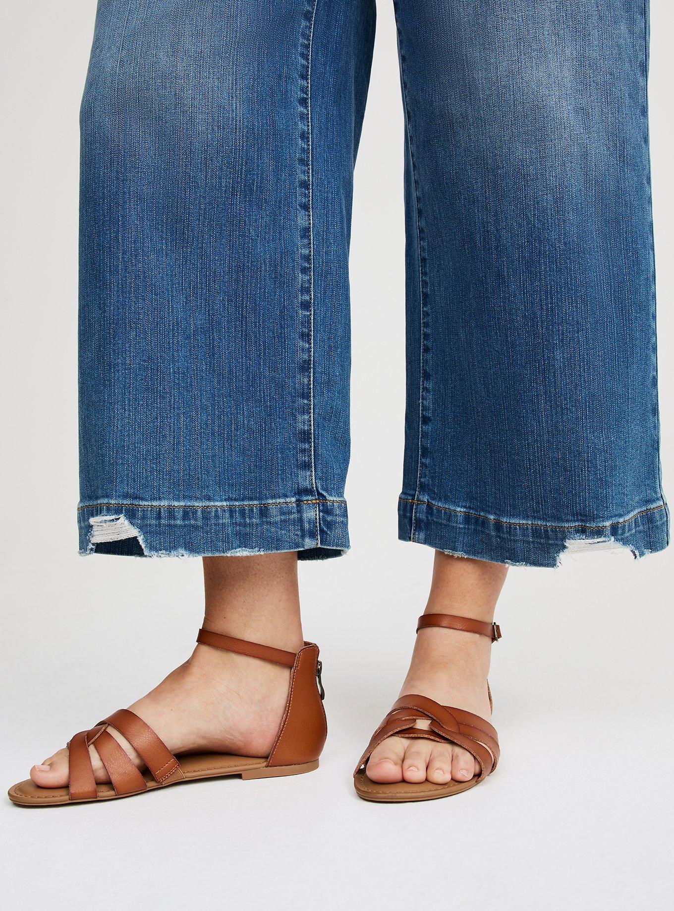 High-Rise Wide-Leg Ankle Crop Jean