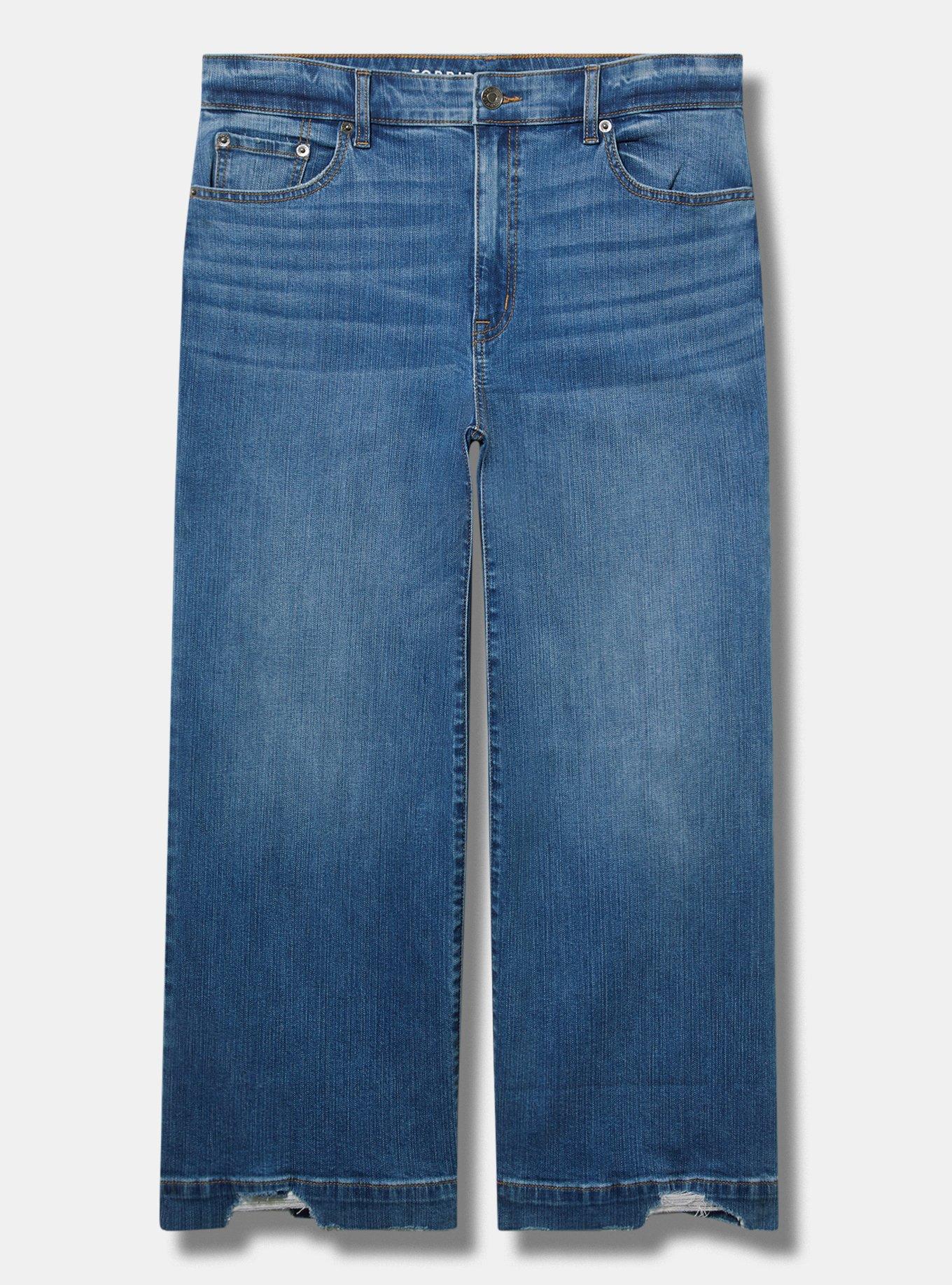 High-Rise Wide-Leg Ankle Crop Jean