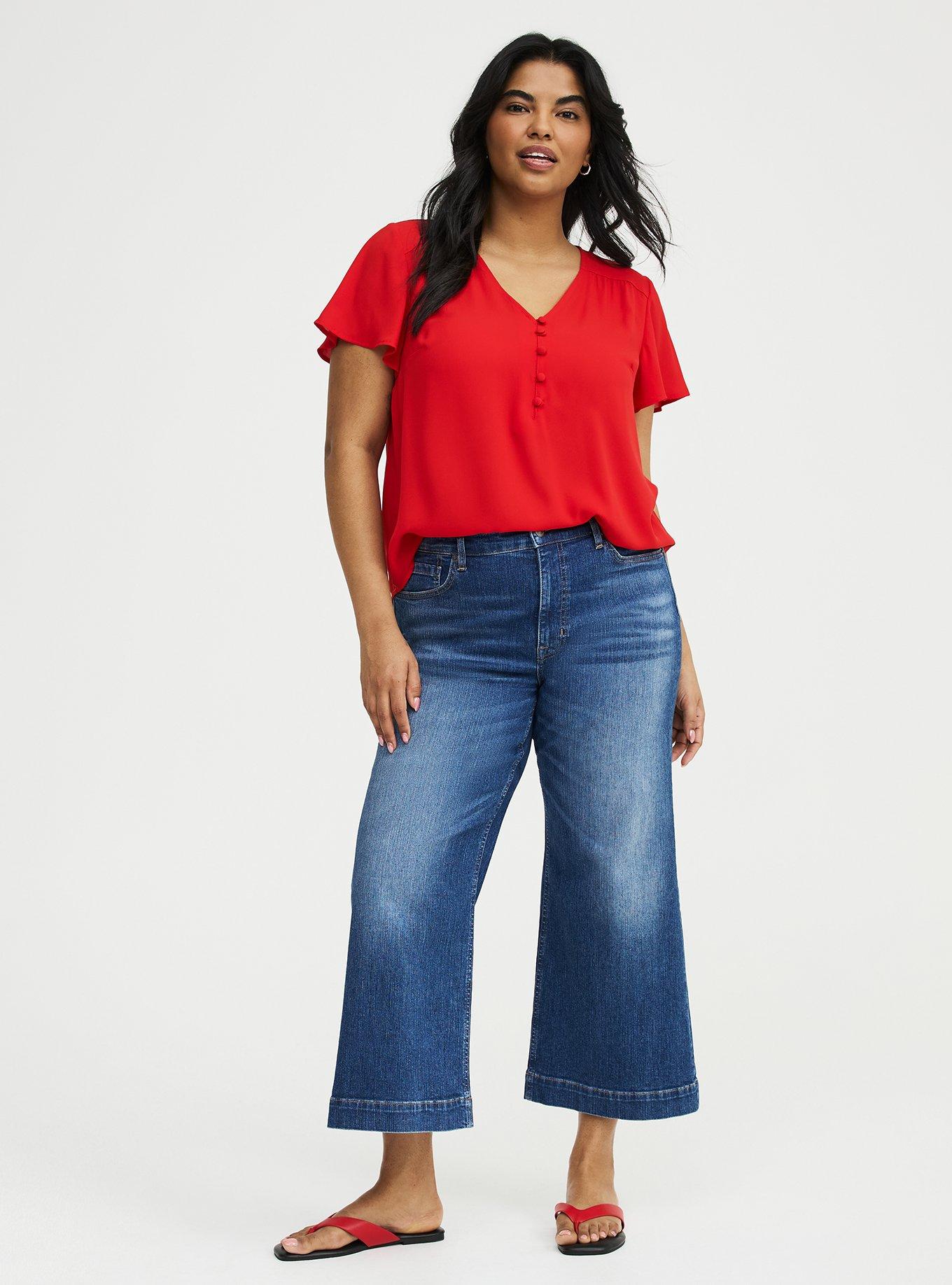 High-Rise Wide-Leg Ankle Jean, BORN TO RUN, alternate