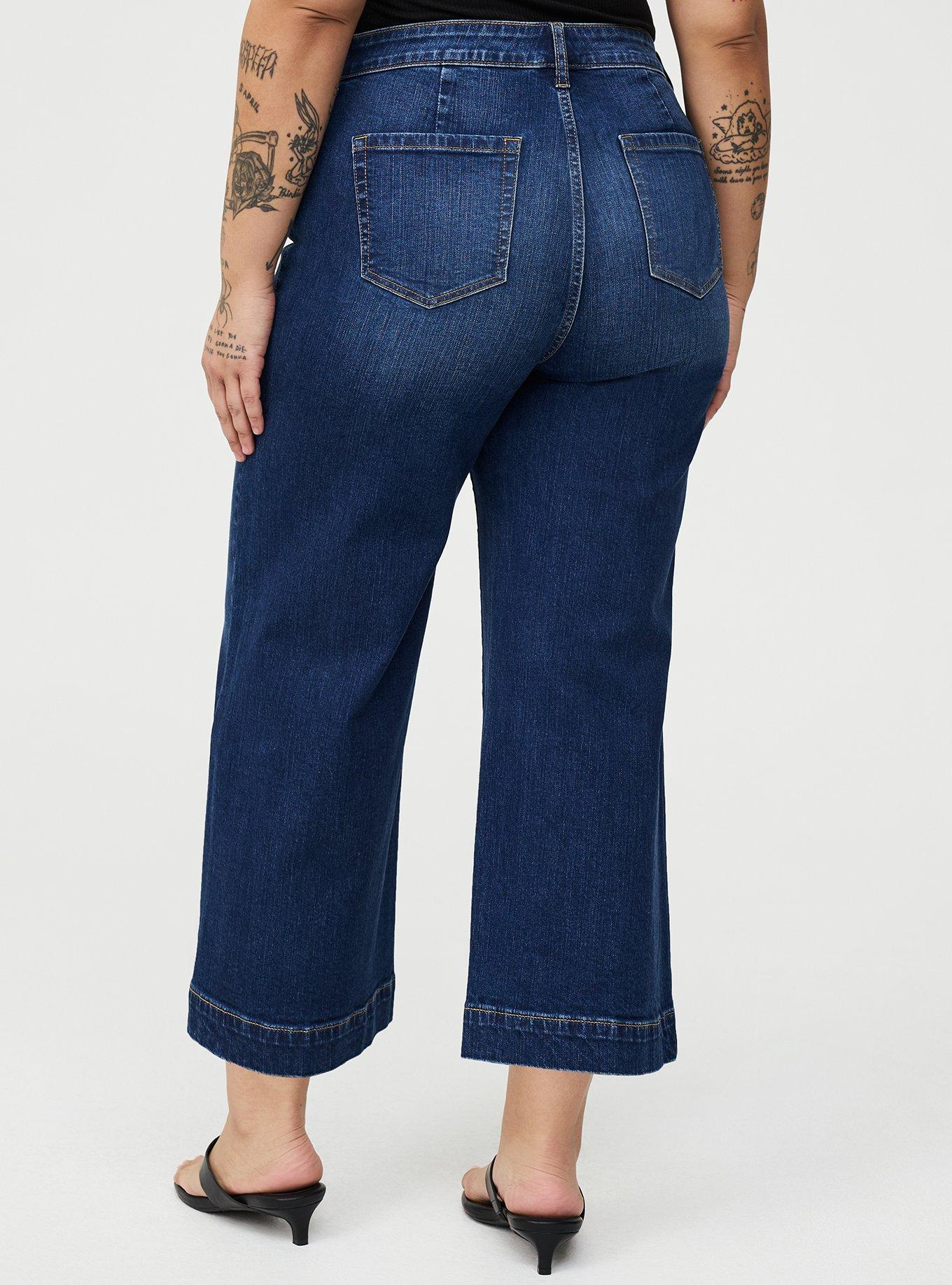 Crop High-Rise Wide-Leg Jean, SHARK TANK, alternate