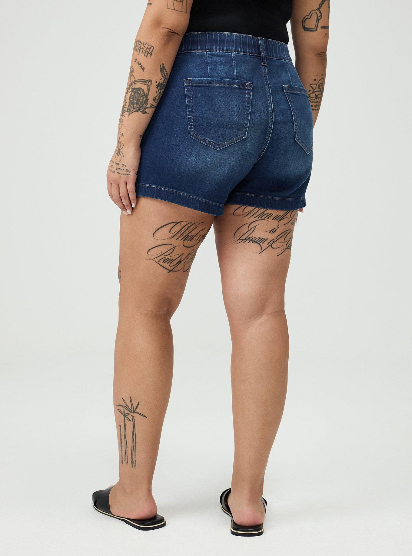 3.5"" Weekend Mid-Rise Short, DARK WASH, alternate