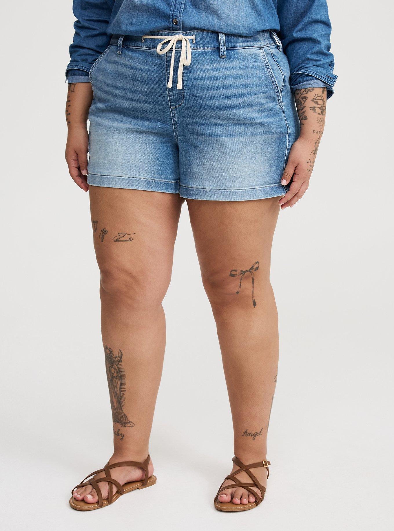 Weekend Mid-Rise Knit Denim Short