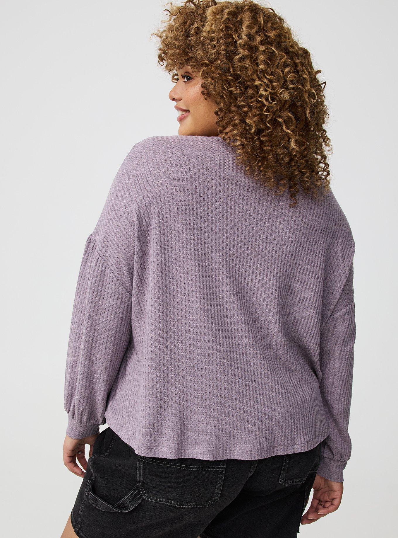 Shirred Long Sleeve Top