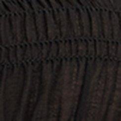 Button-Front Smocked Tunic Cami, DEEP BLACK, swatch