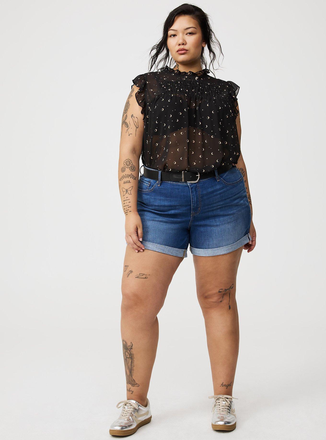Chiffon Ruffle Smocked Top