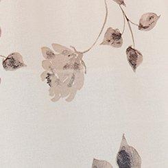 Plus Size Chiffon Ruffle Smocked Top, TOSSED ROSES FLORAL IVORY, swatch