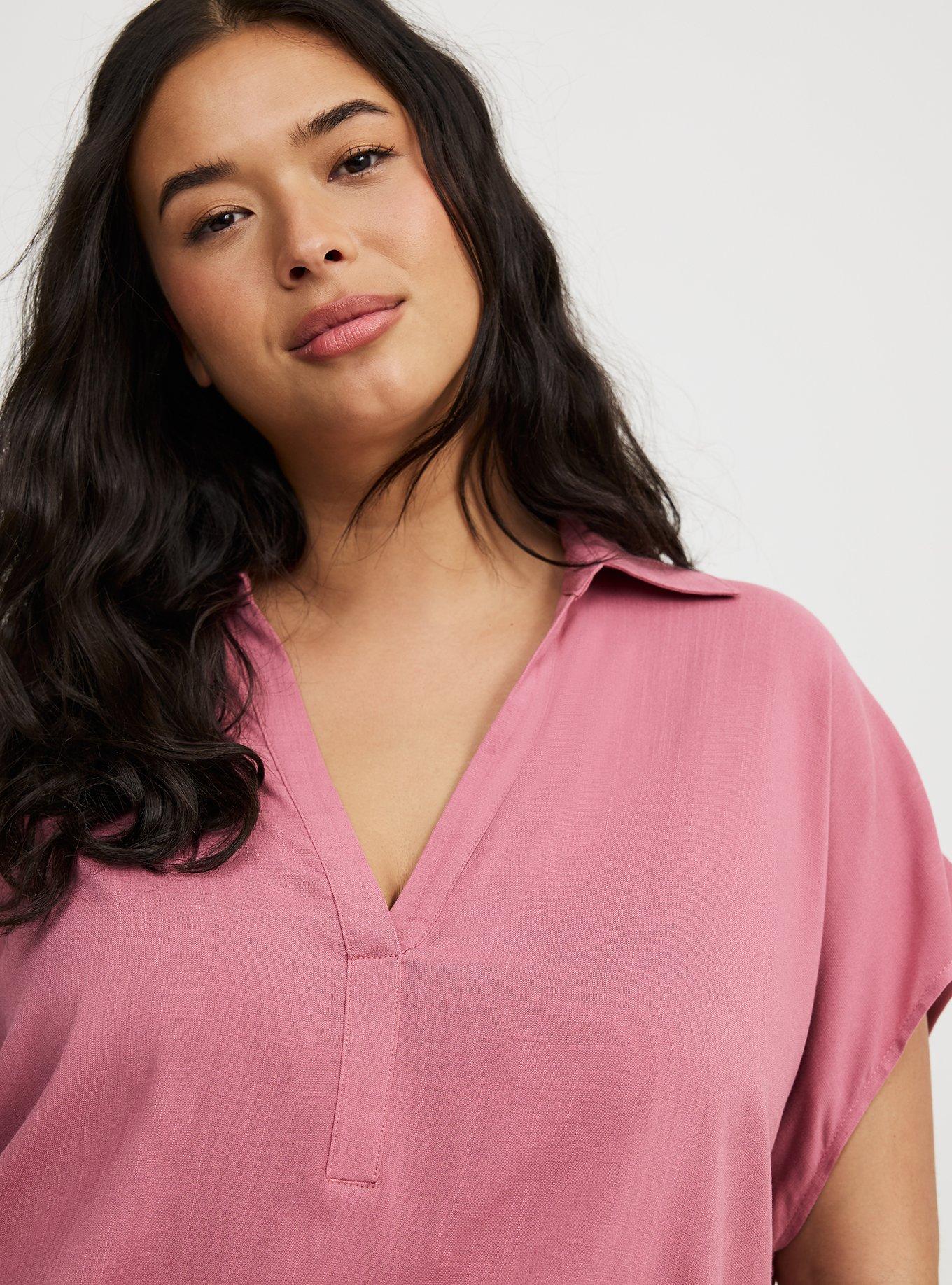 Collared Dolman Popover Top