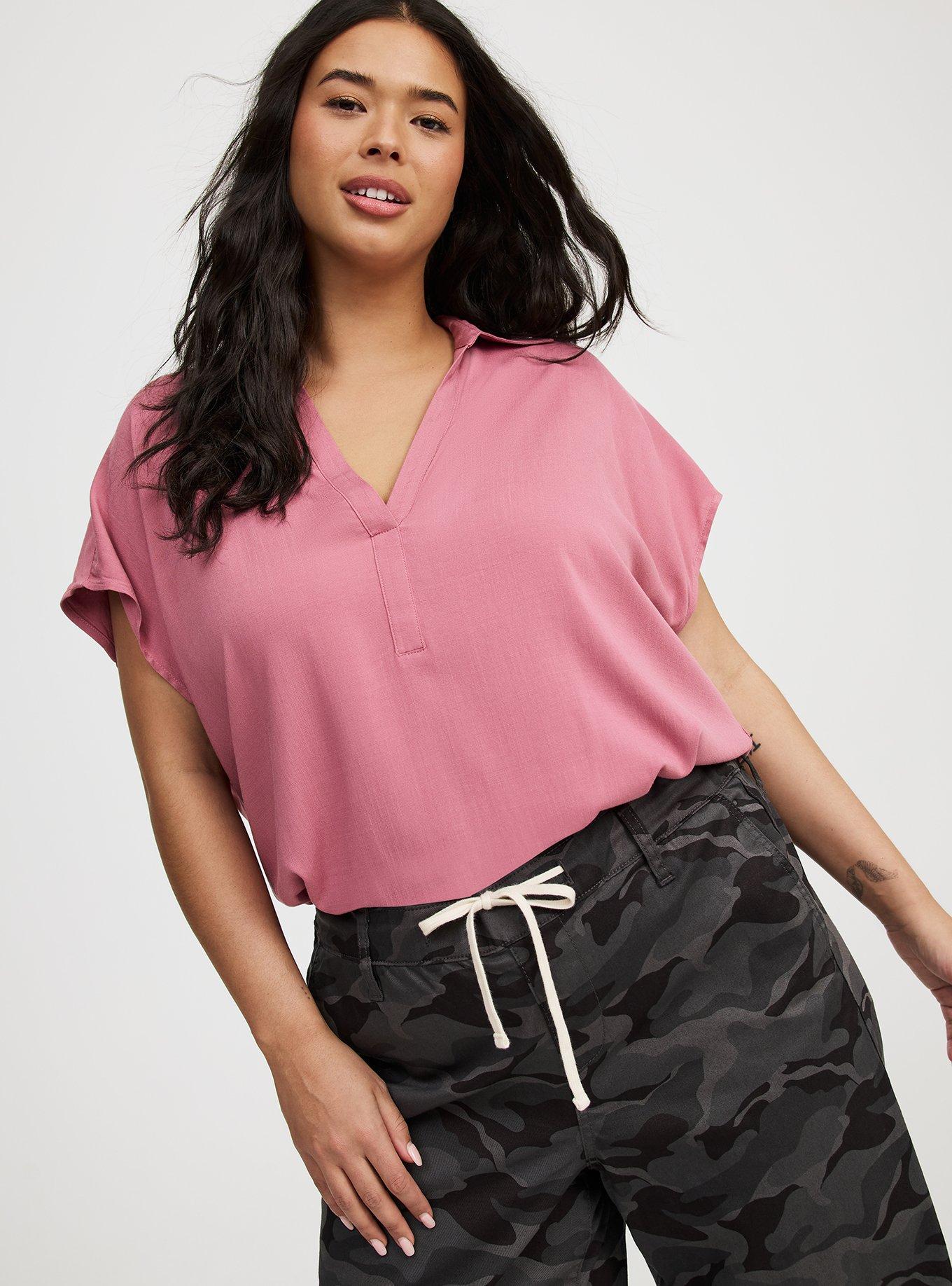 Collared Dolman Popover Top