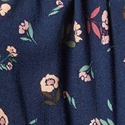 Babydoll Square-Neck Top, HANNAH DITSY PEACOAT, swatch