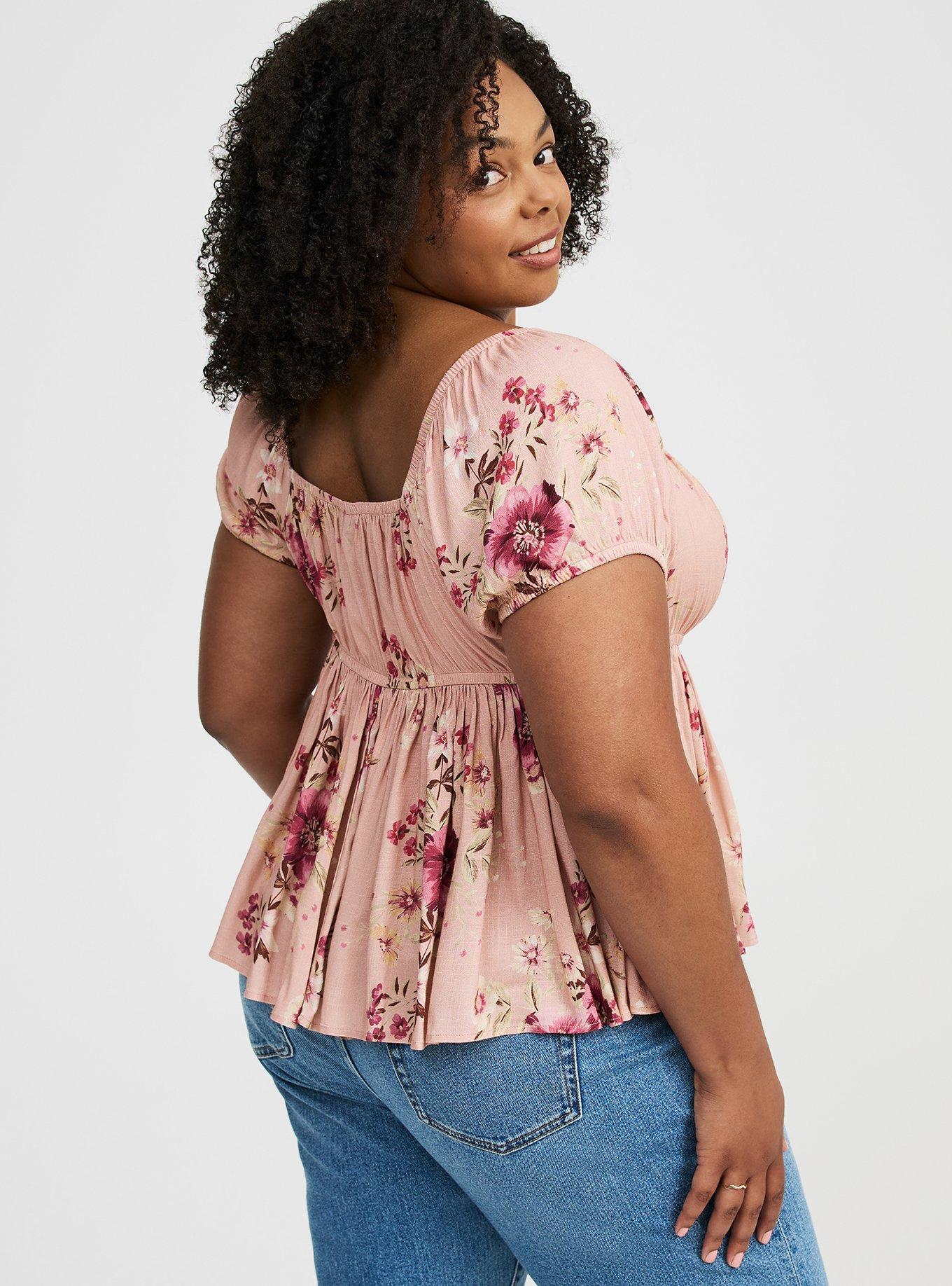 Babydoll Square-Neck Top