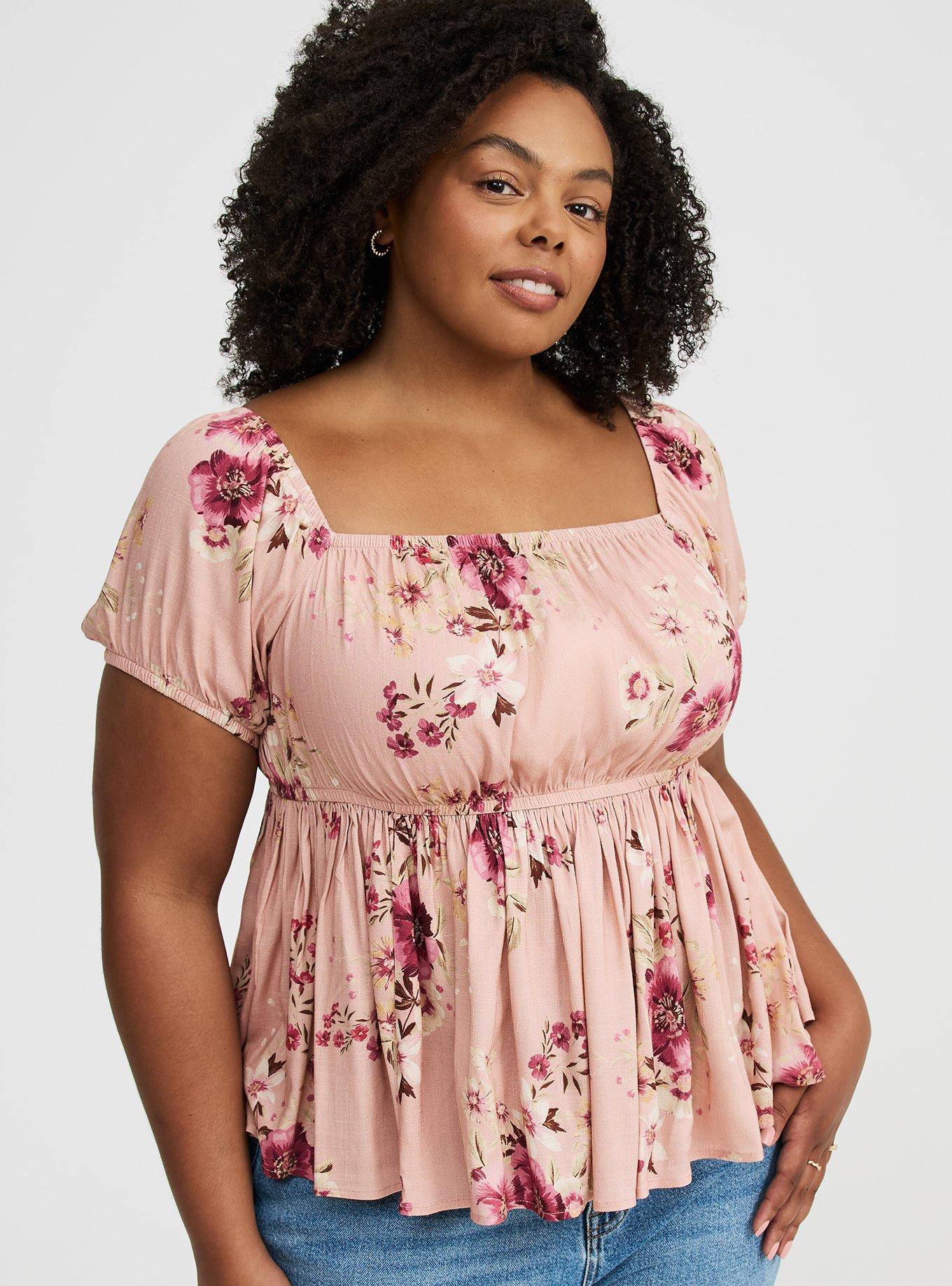Babydoll Square-Neck Top