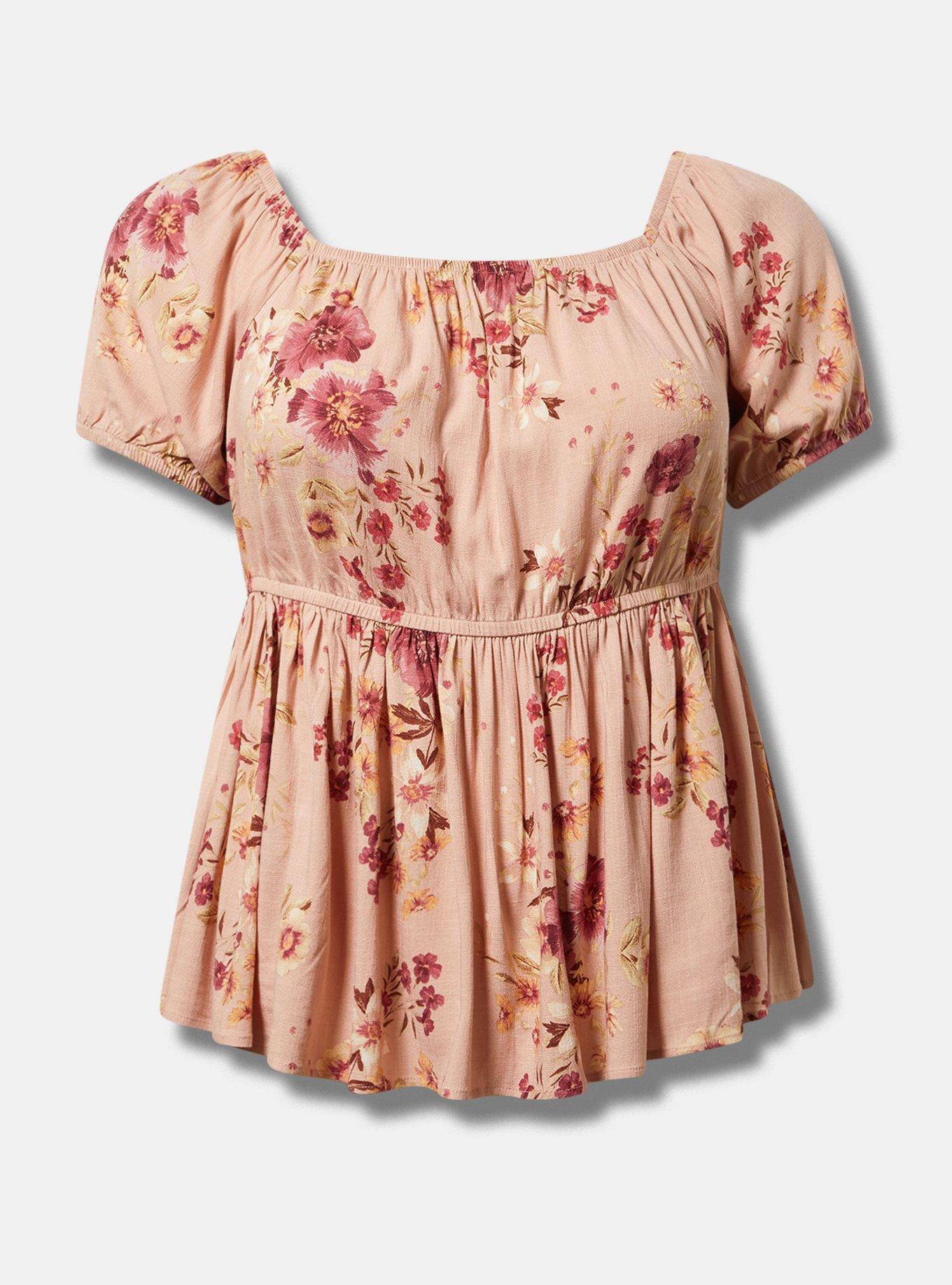 Babydoll Square-Neck Top