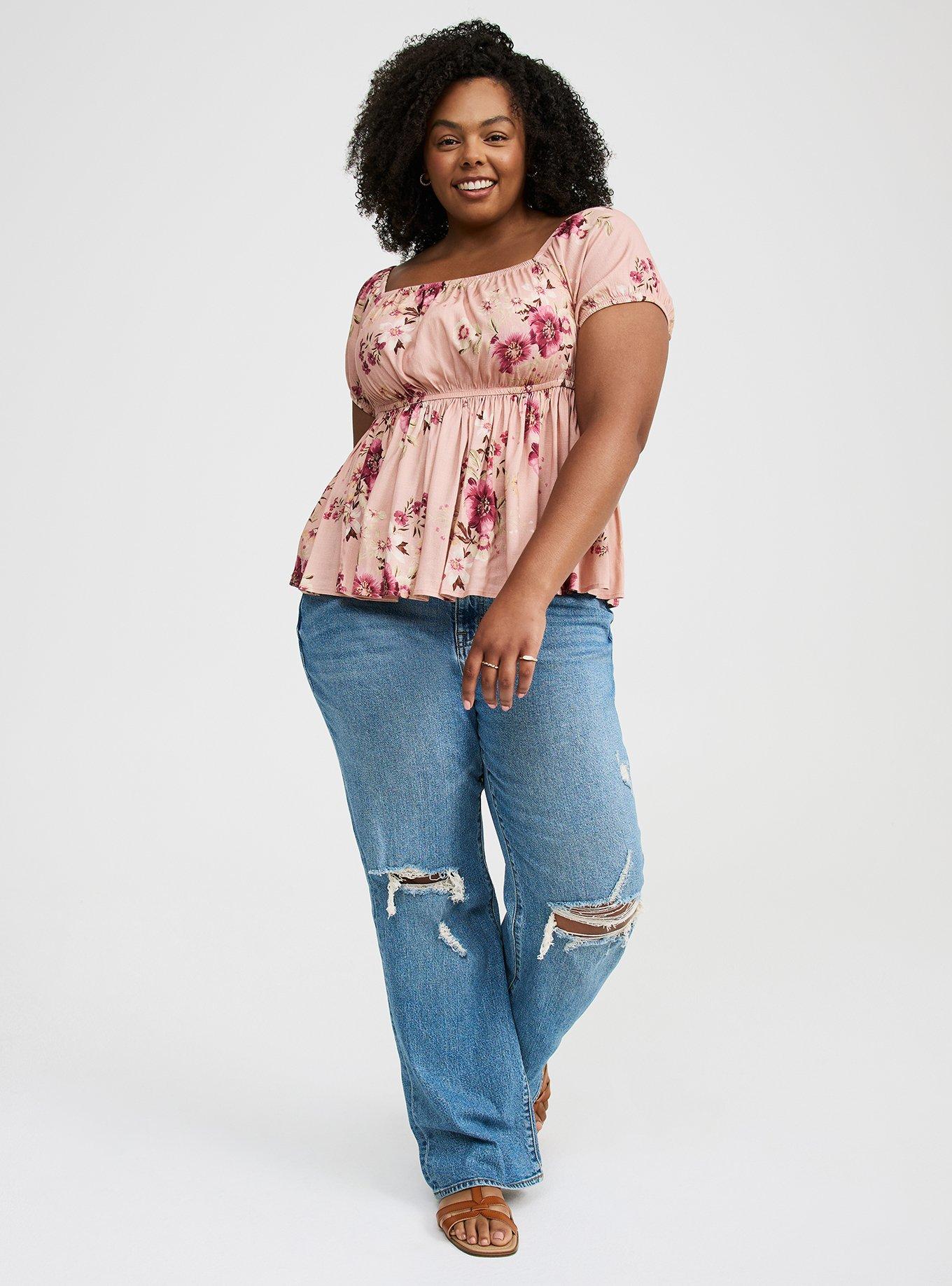 Babydoll Square-Neck Top