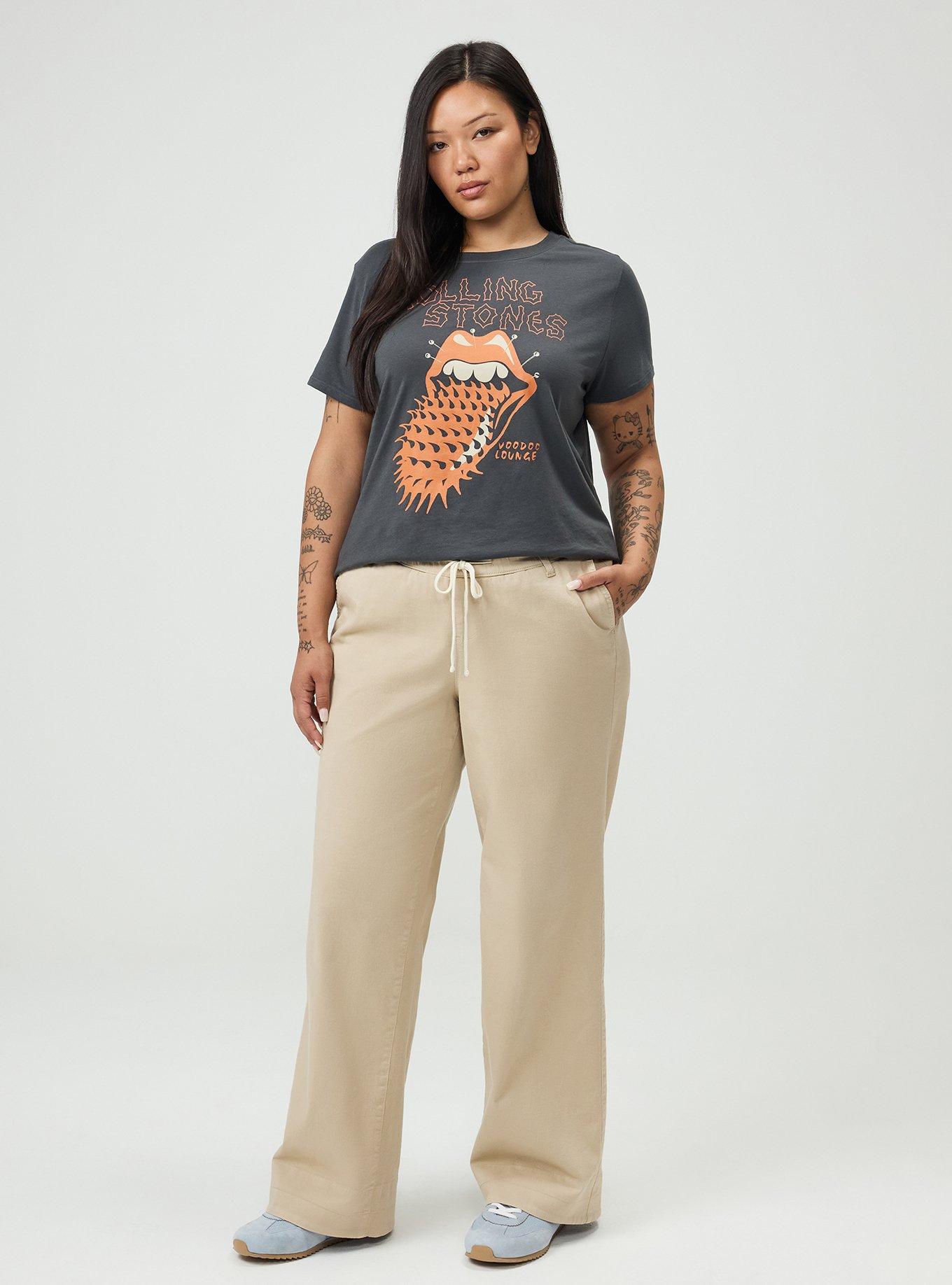 Plus Size Weekend Mid-Rise Wide-Leg Pant, VINTAGE KHAKI, hi-res