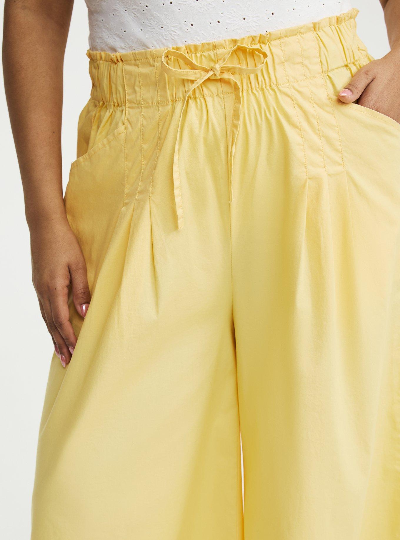 Pull-On Poplin Wide-Leg Pant, SUNDRESS, alternate