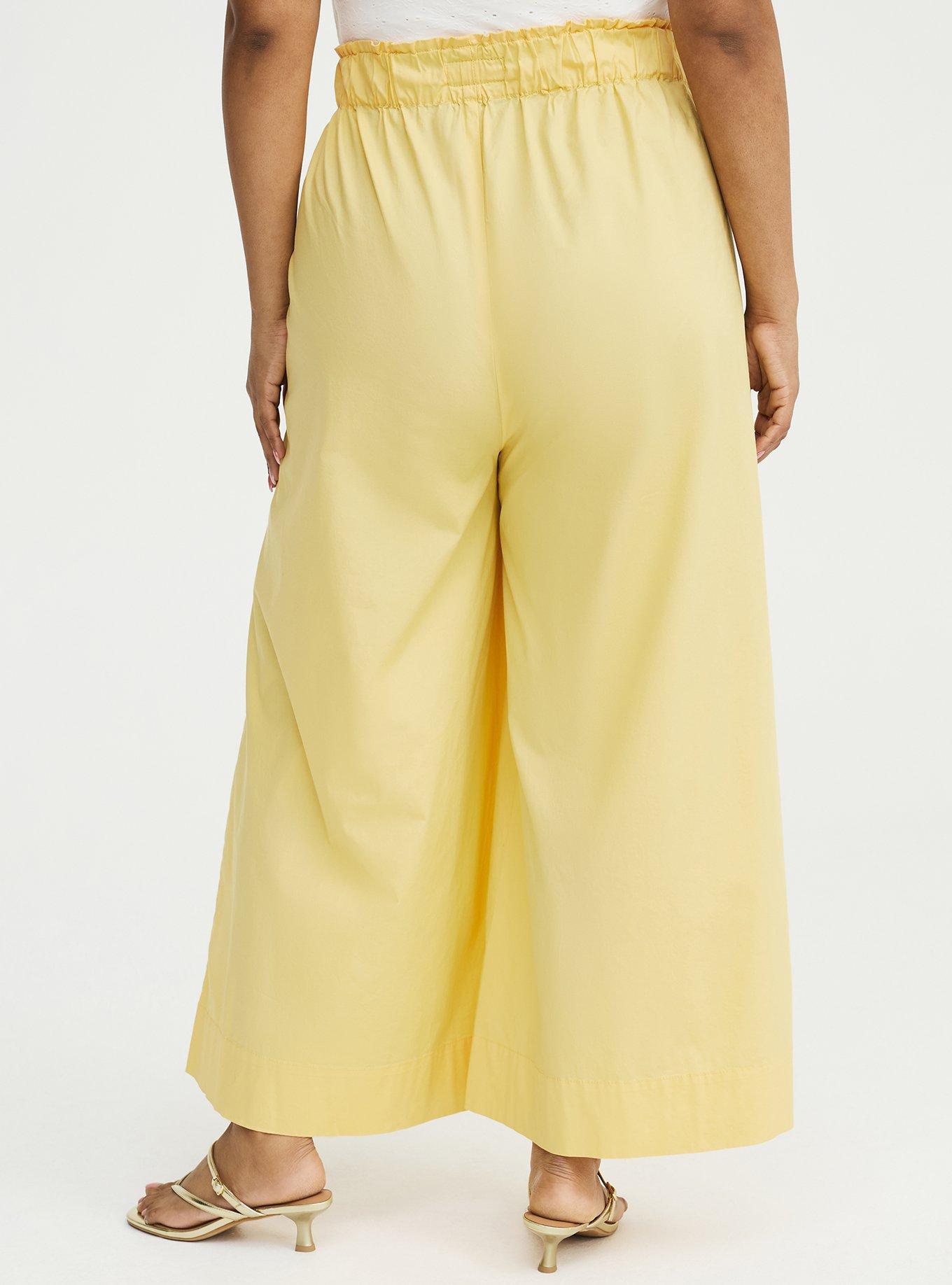 Pull-On Poplin Wide-Leg Pant, SUNDRESS, alternate