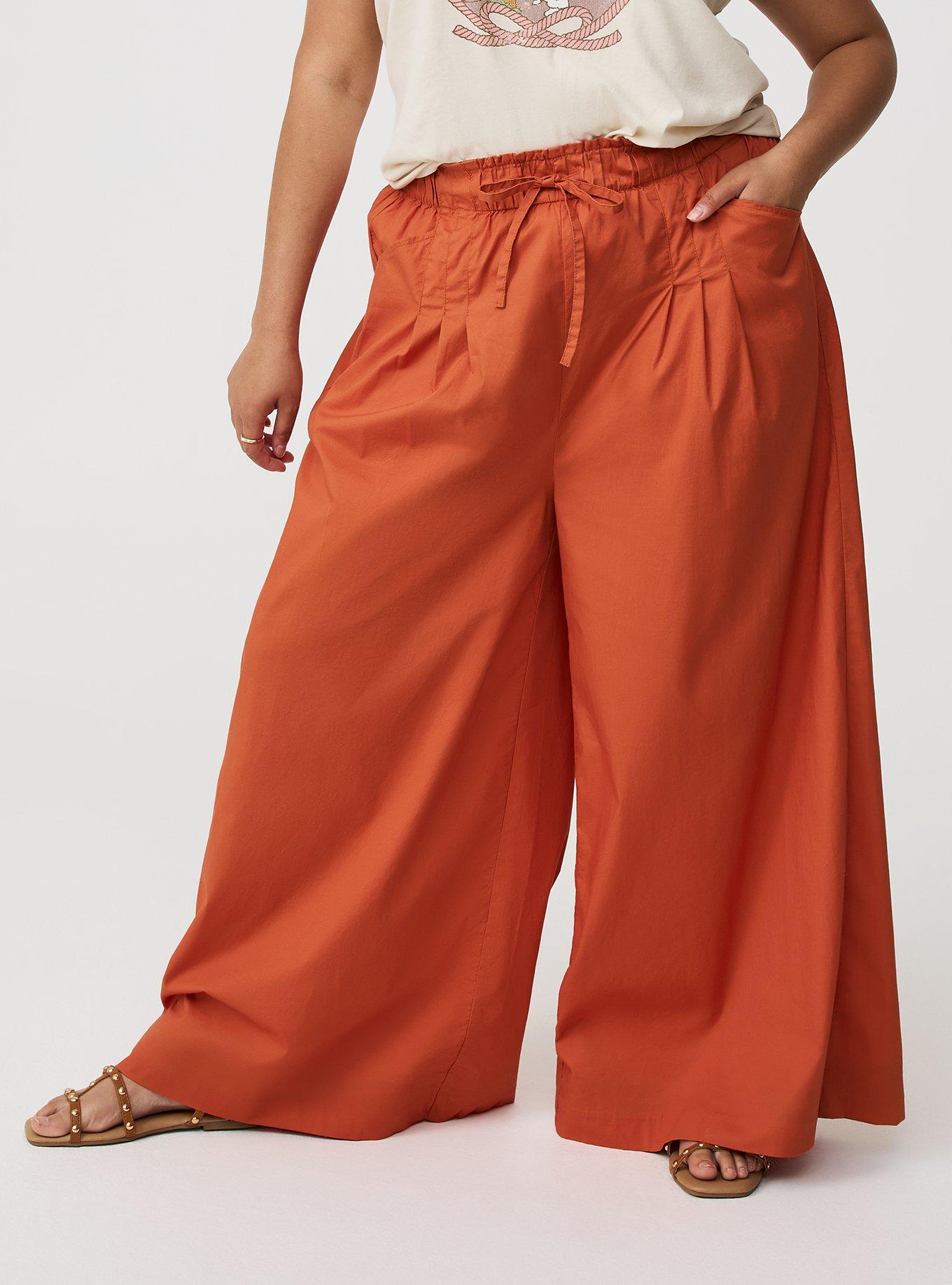 Pull-On Pleat Super Wide Leg Pant