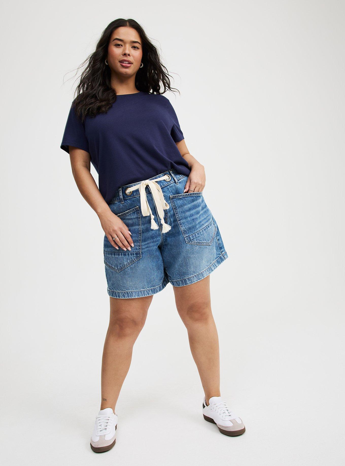 High-Rise Loose Drawstring Short