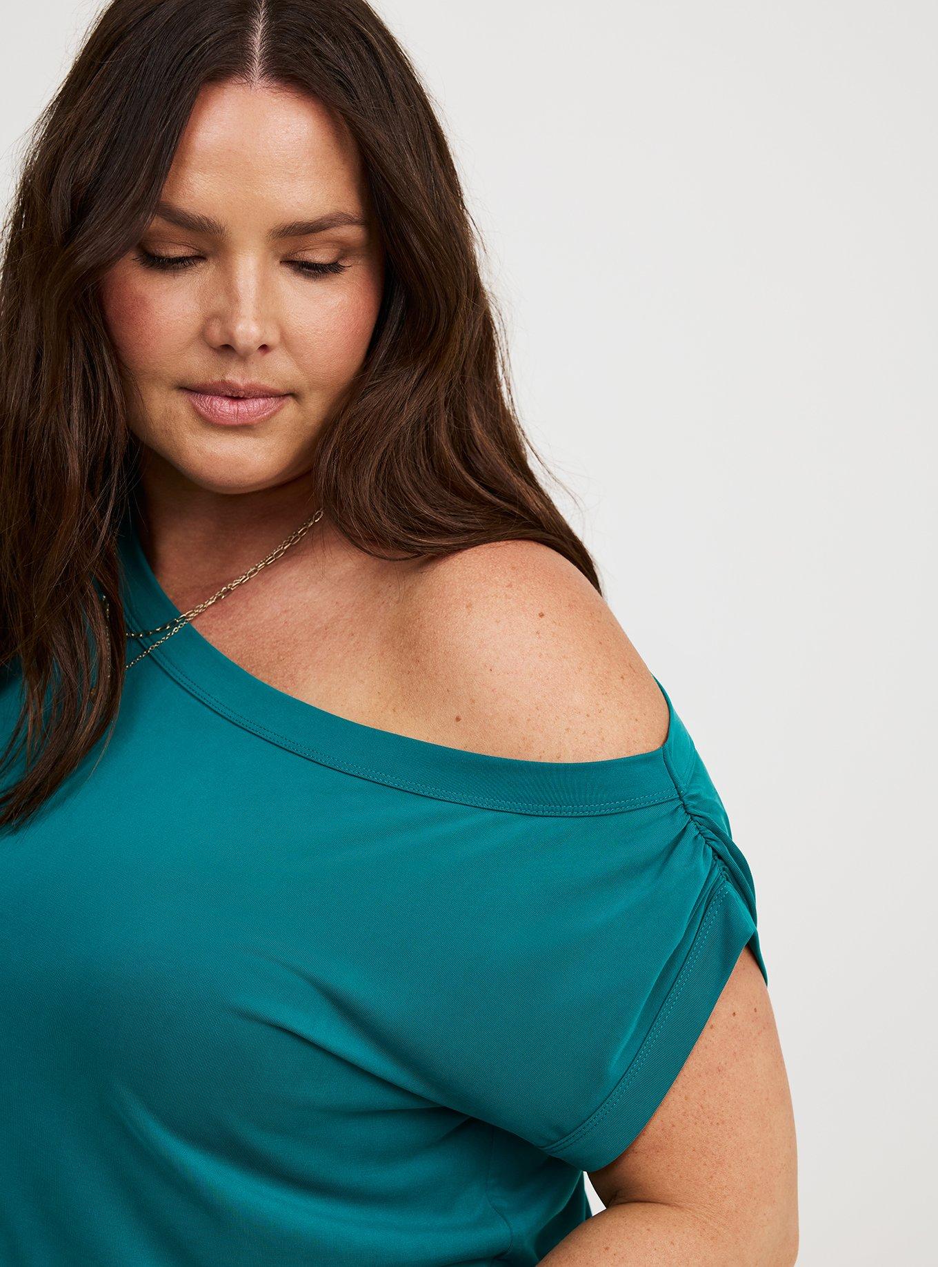 One Shoulder Sandwash Tank