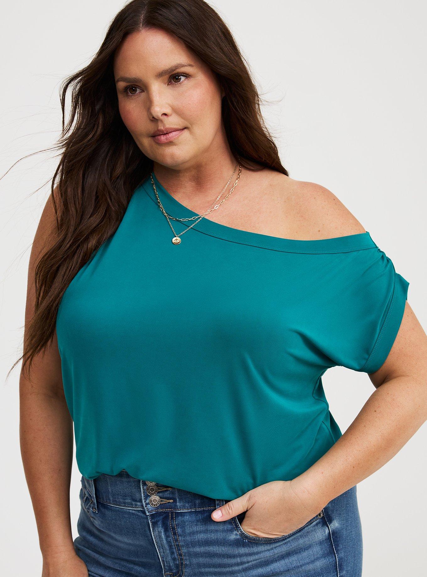 One Shoulder Sandwash Tank