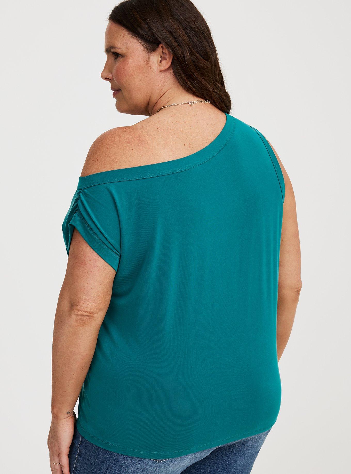 One Shoulder Sandwash Tank