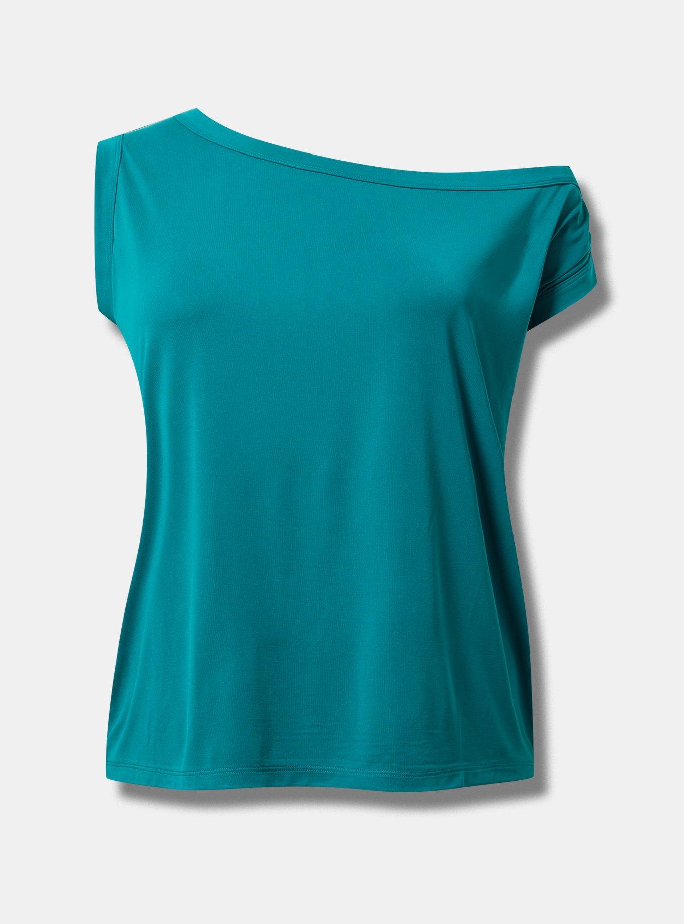 Sandwashed Off-Shoulder Tee
