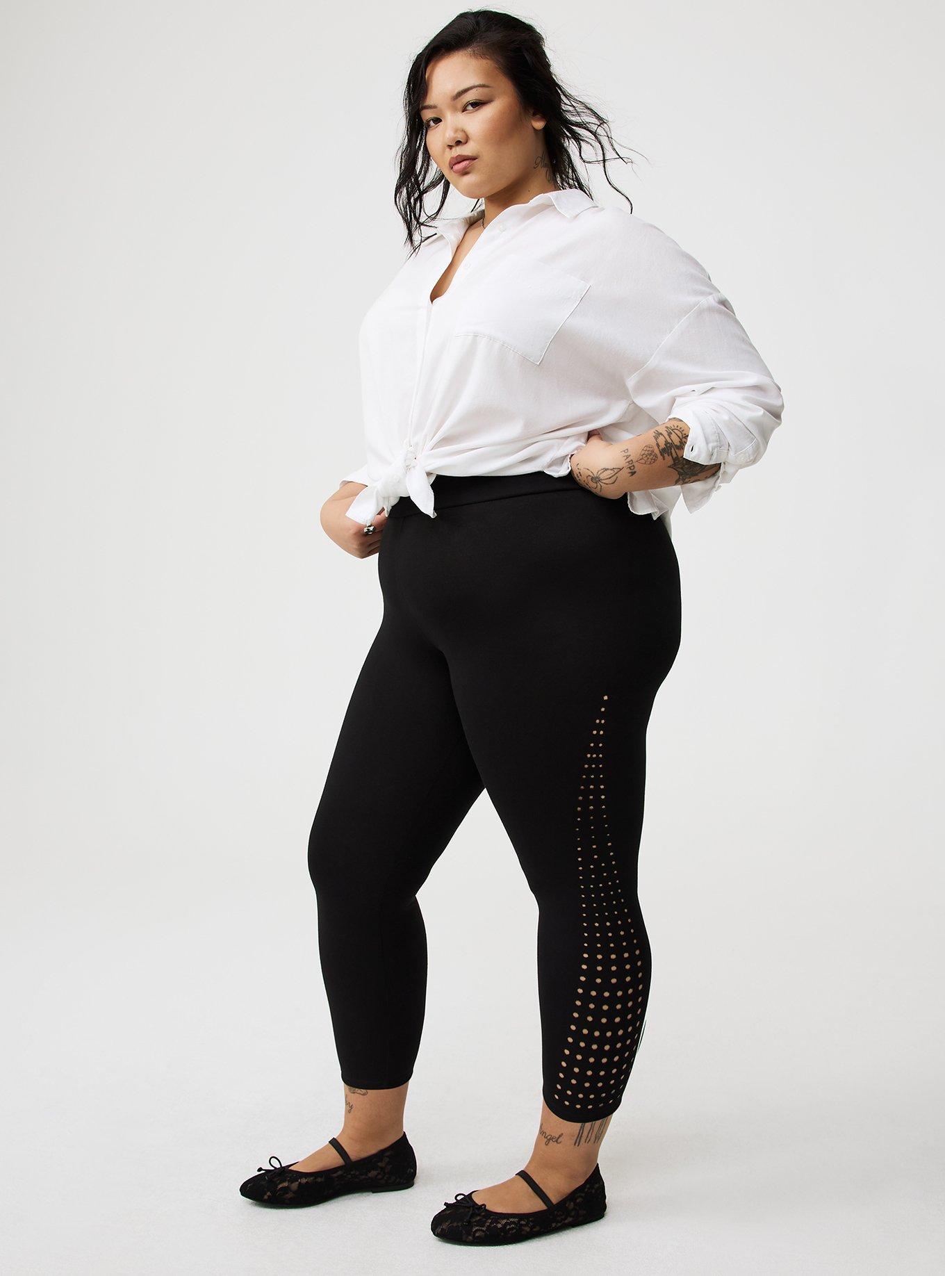 Crop Signature Laser-Cut Legging