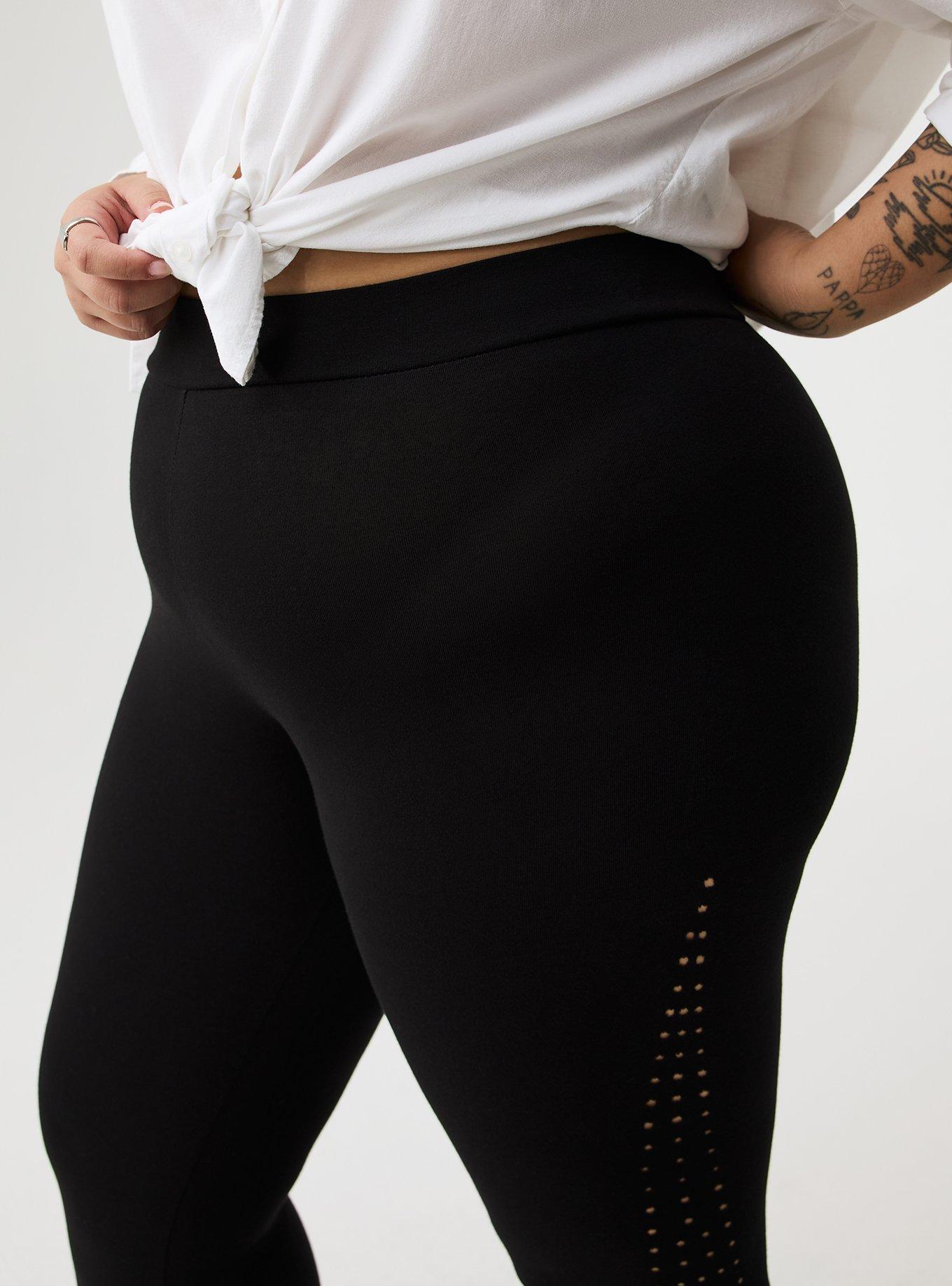 Crop Signature Laser-Cut Legging