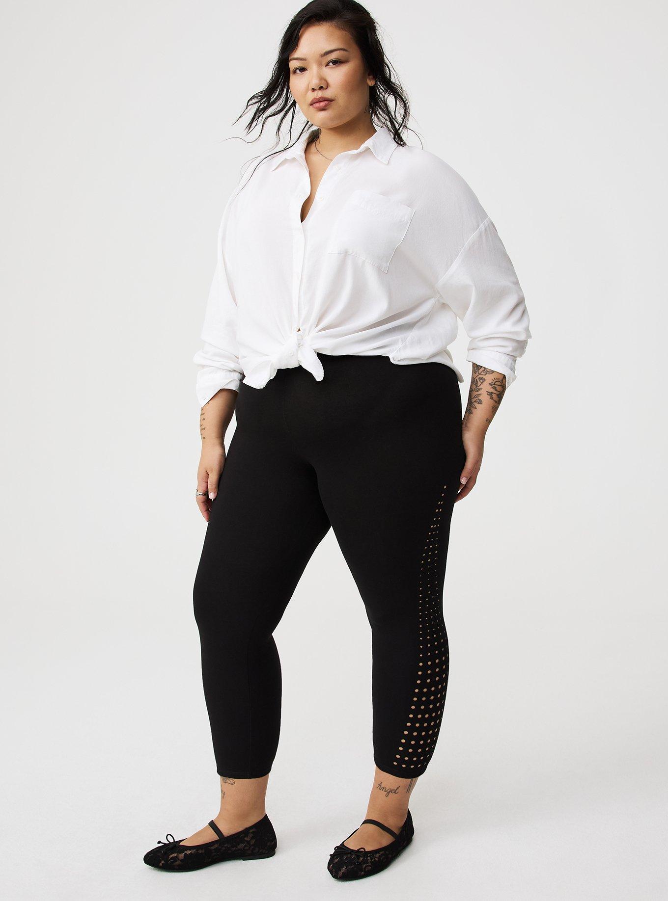 Crop Signature Laser-Cut Legging