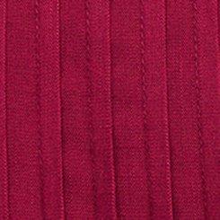 Rayon Slub Flutter-Sleeve Blouse, RED PLUM, swatch