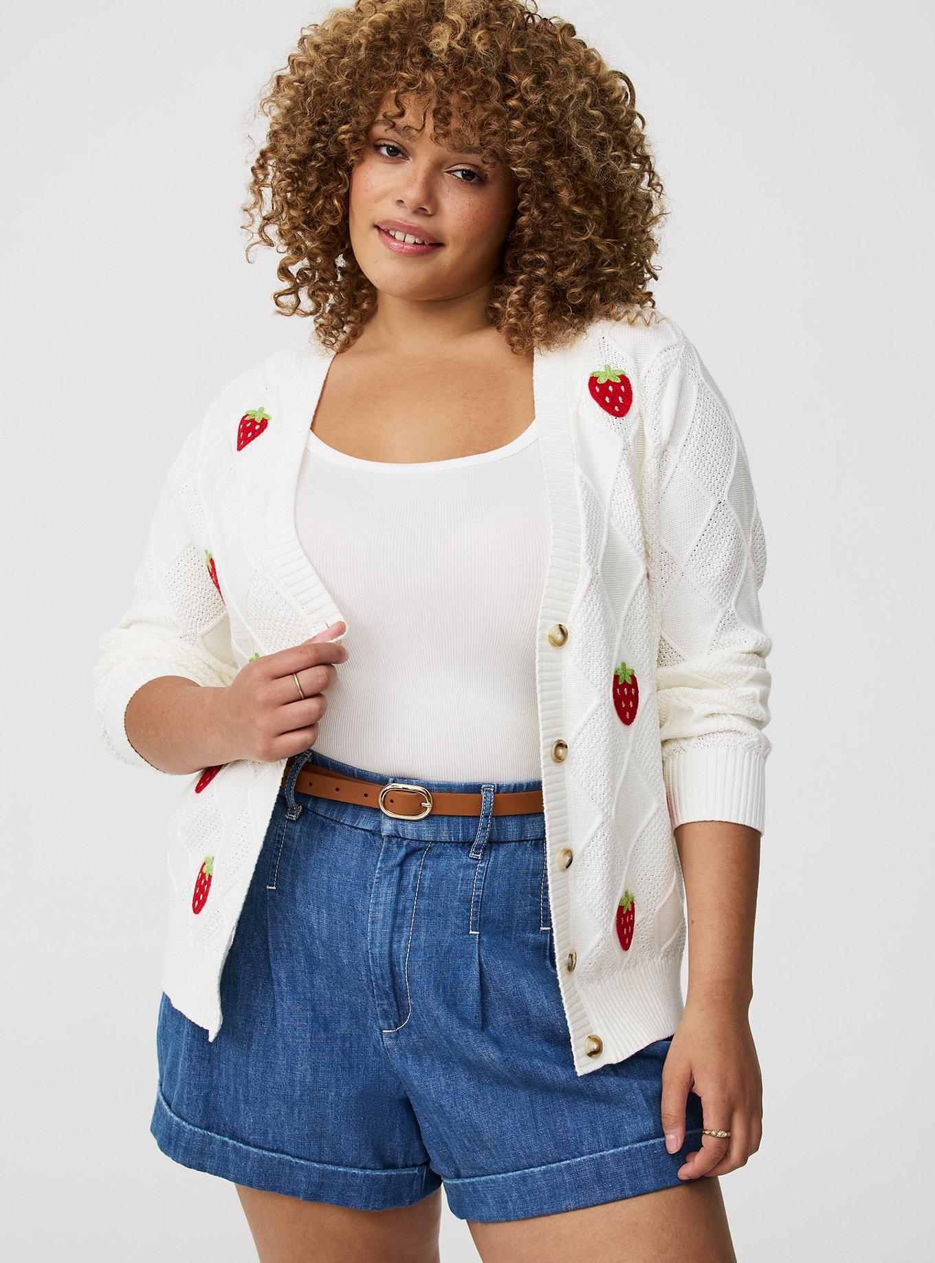 Embroidered V-Neck Cardigan