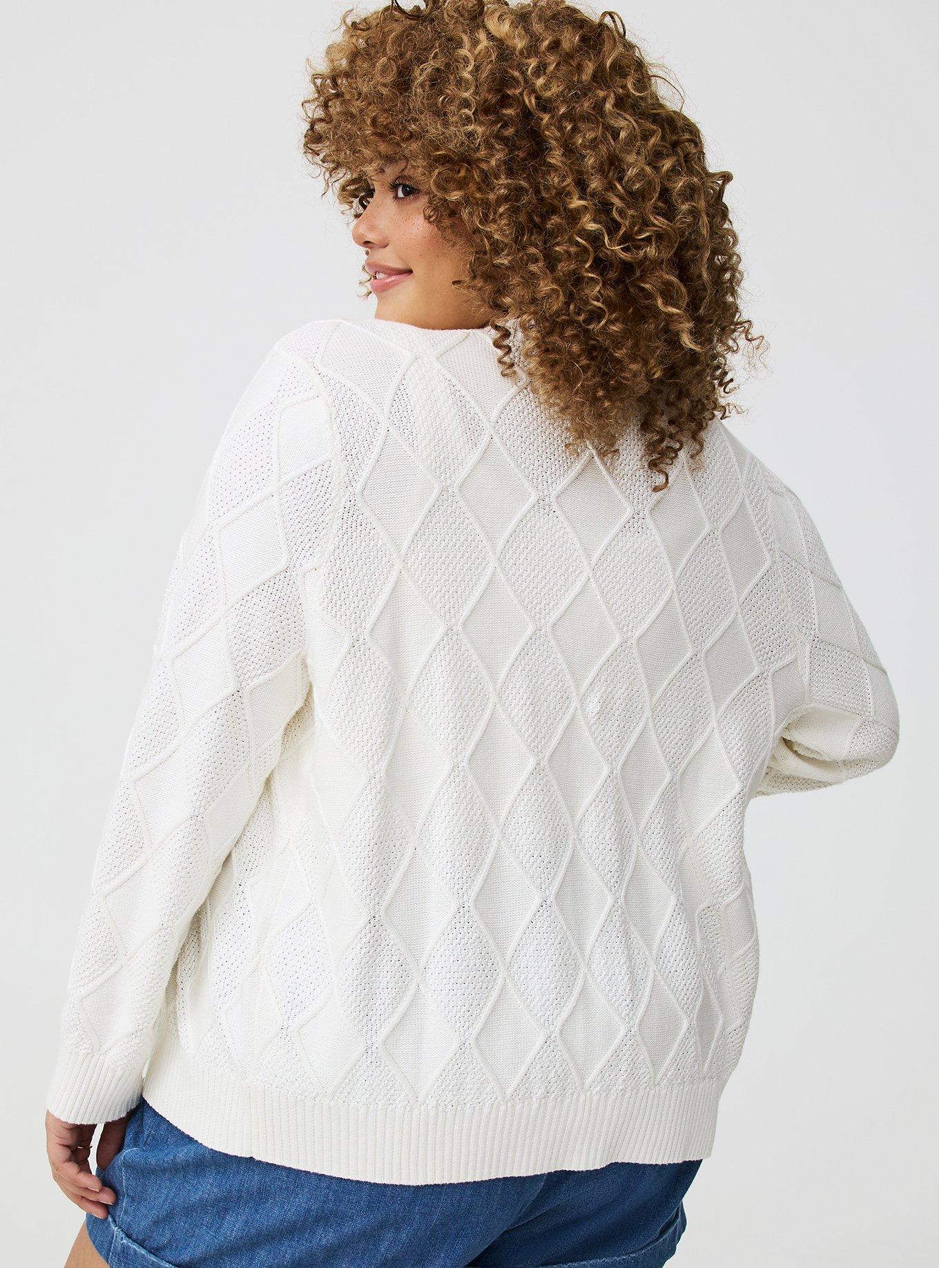 Embroidered V-Neck Cardigan