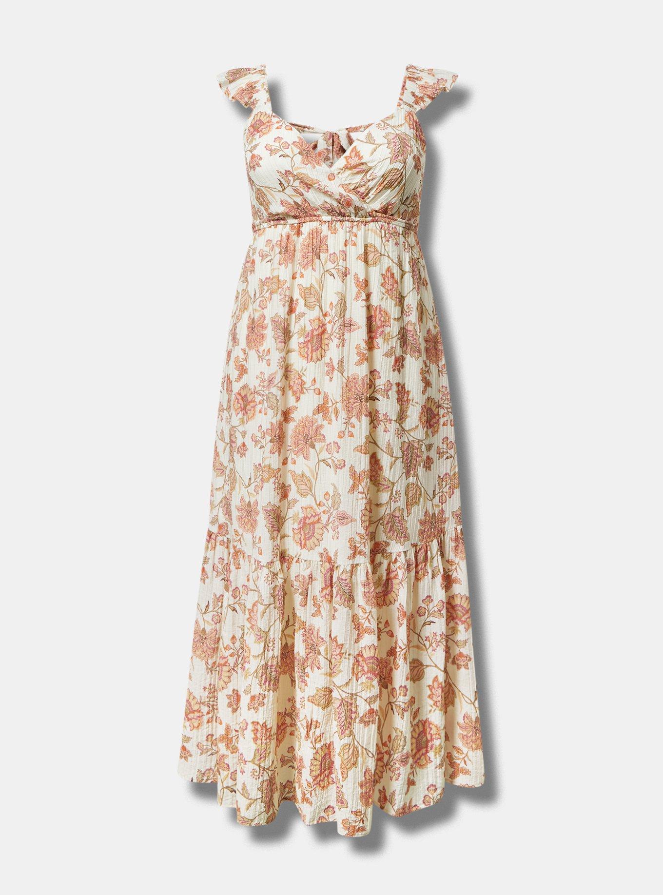 Plus Size - Ruffle Surplice Maxi Dress - Torrid