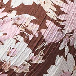 Ruffle Surplice Maxi Dress, SONNY DAISY FLORAL BROWN, swatch