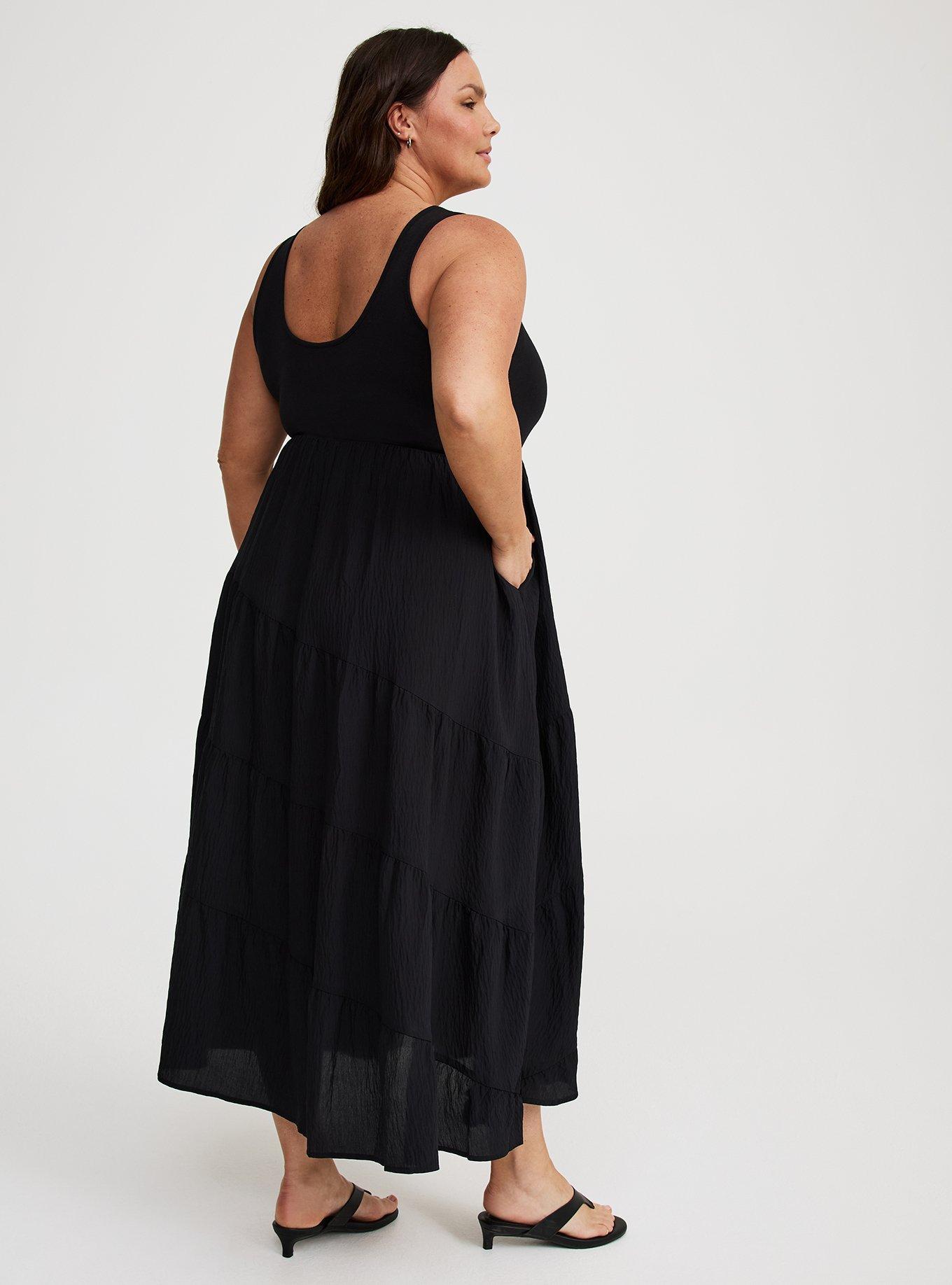 Maxi Asymmetrical-Tiers Dress